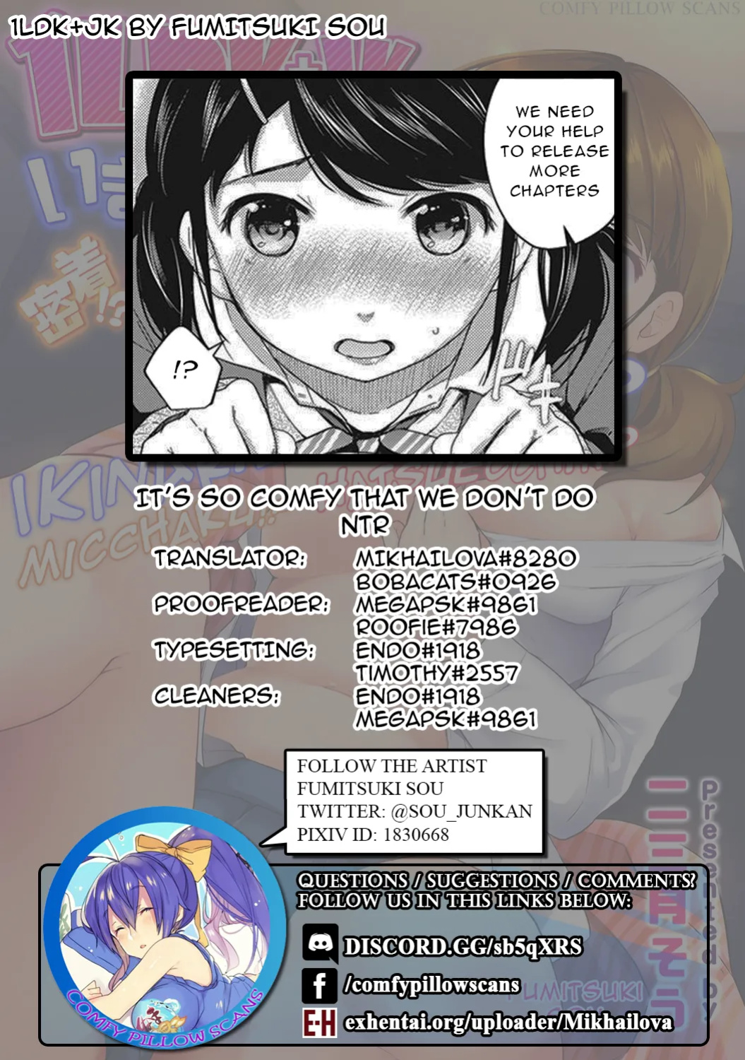 [Fumitsuki Sou] 1LDK+JK Ikinari Doukyo? Mitchaku!? Hatsu Ecchi!!? Ch. 1-52 [Comfy Pillow Scans & 1 2 Translations]