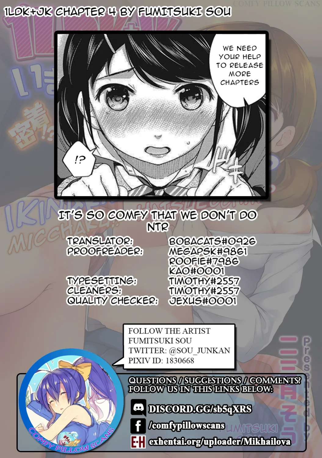 [Fumitsuki Sou] 1LDK+JK Ikinari Doukyo? Mitchaku!? Hatsu Ecchi!!? Ch. 1-52 [Comfy Pillow Scans & 1 2 Translations]