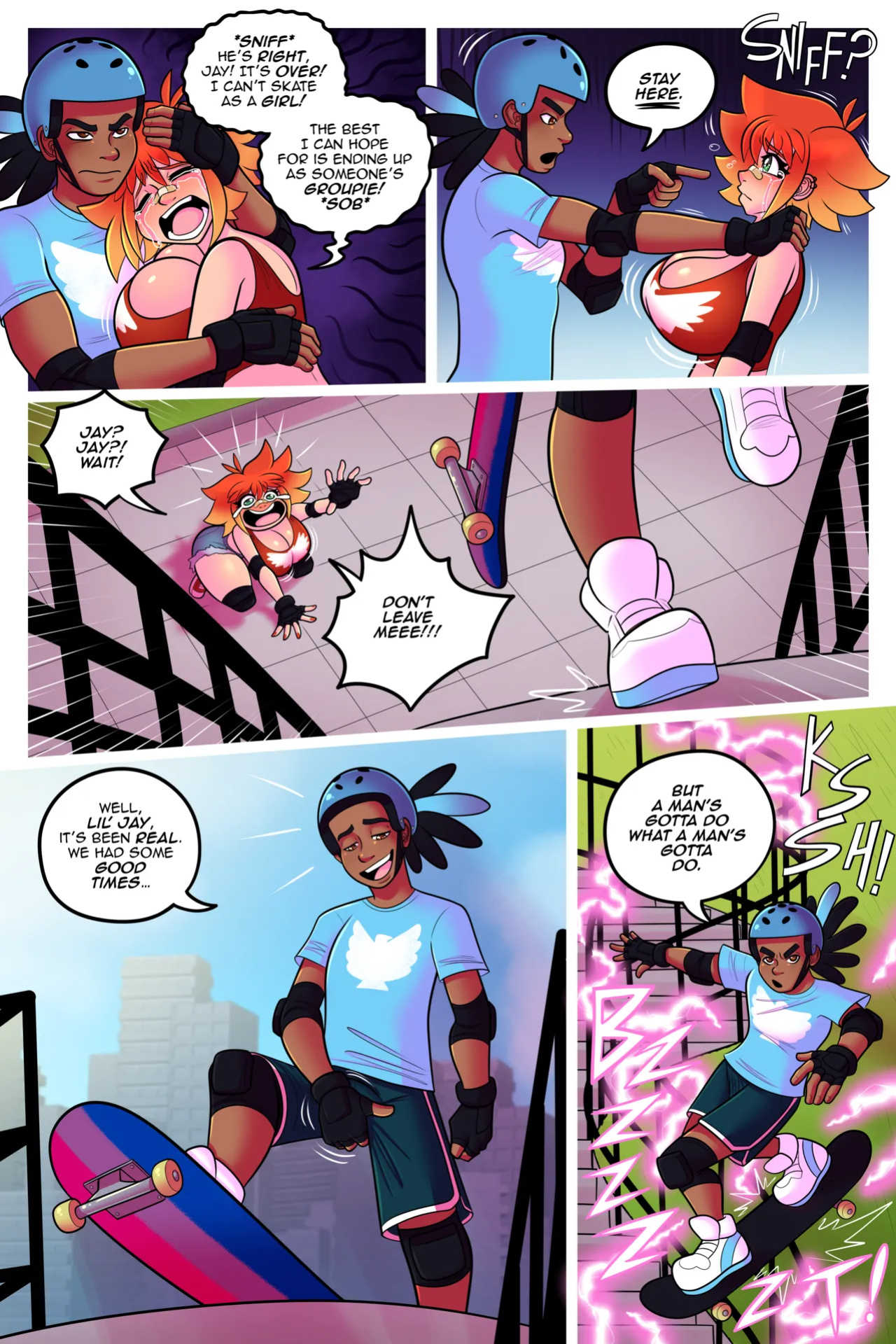 [TheTransformistress] He Was A Skater Girl!