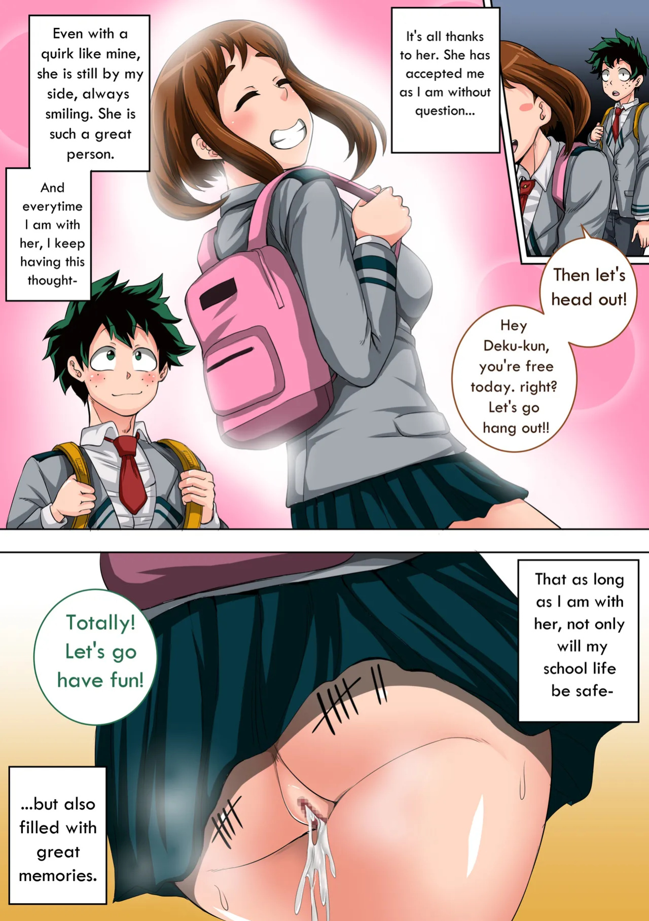 [Juicebox Koujou (Juna Juna Juice)] Boku no Harem Academia: 3-wa Ochako Hen "Arata na SEX Friend" (Boku no Hero Academia)