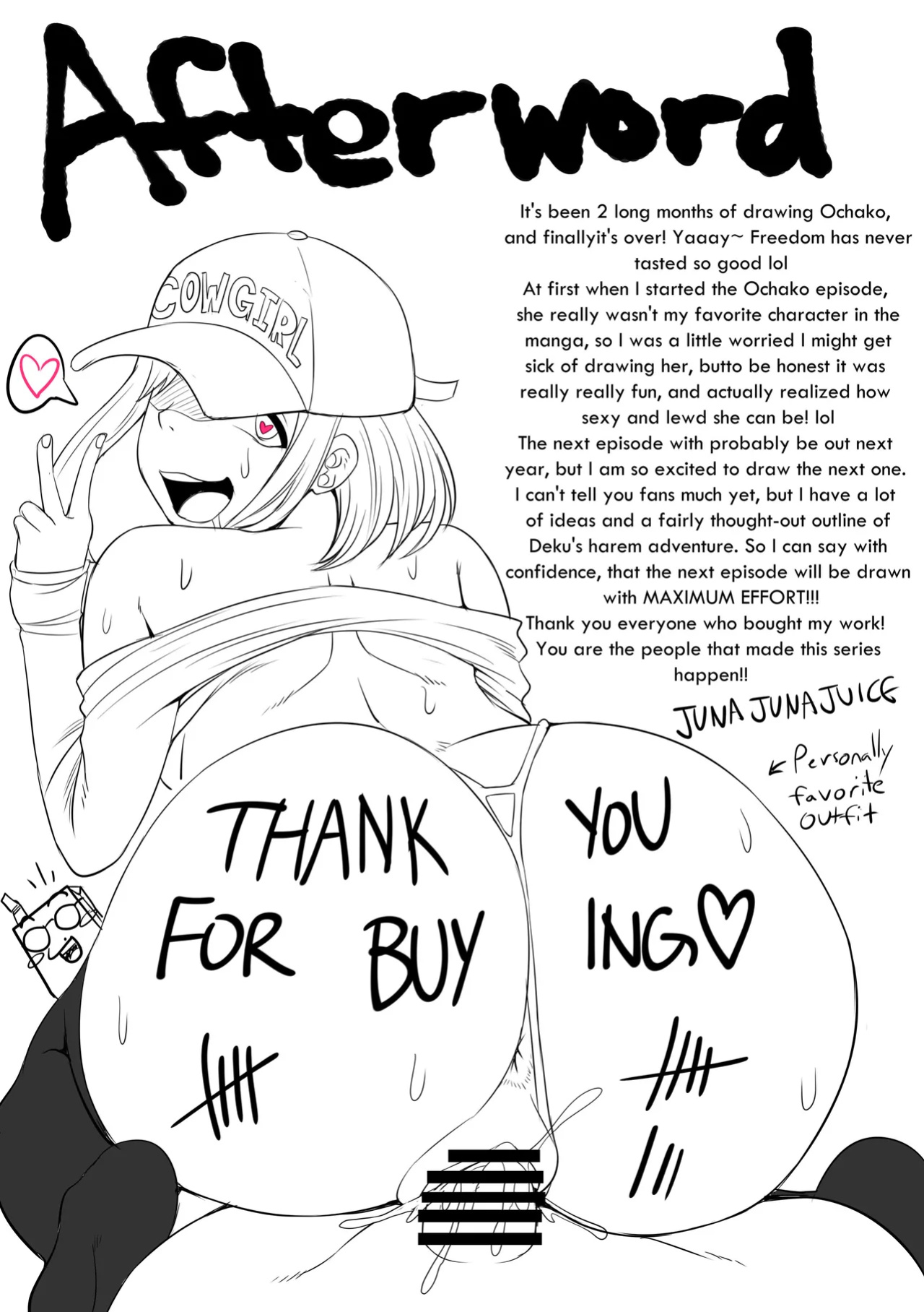 [Juicebox Koujou (Juna Juna Juice)] Boku no Harem Academia: 3-wa Ochako Hen "Arata na SEX Friend" (Boku no Hero Academia)