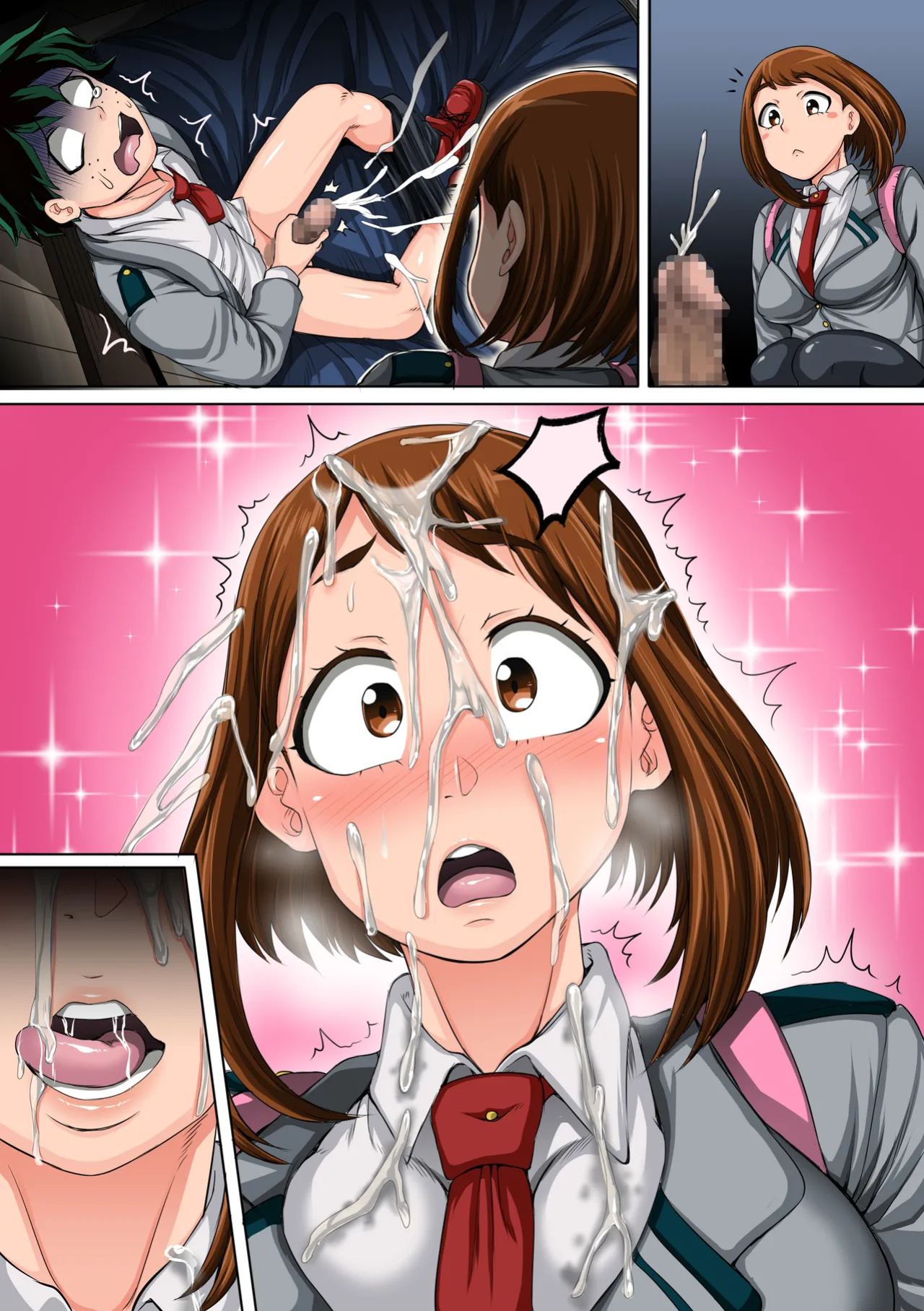 [Juicebox Koujou (Juna Juna Juice)] Boku no Harem Academia: 3-wa Ochako Hen "Arata na SEX Friend" (Boku no Hero Academia)