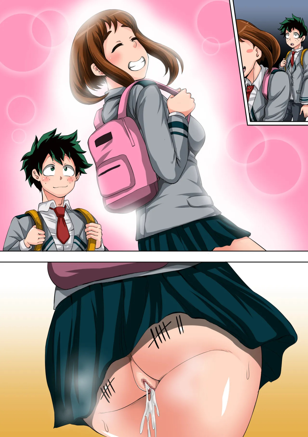 [Juicebox Koujou (Juna Juna Juice)] Boku no Harem Academia: 3-wa Ochako Hen "Arata na SEX Friend" (Boku no Hero Academia)