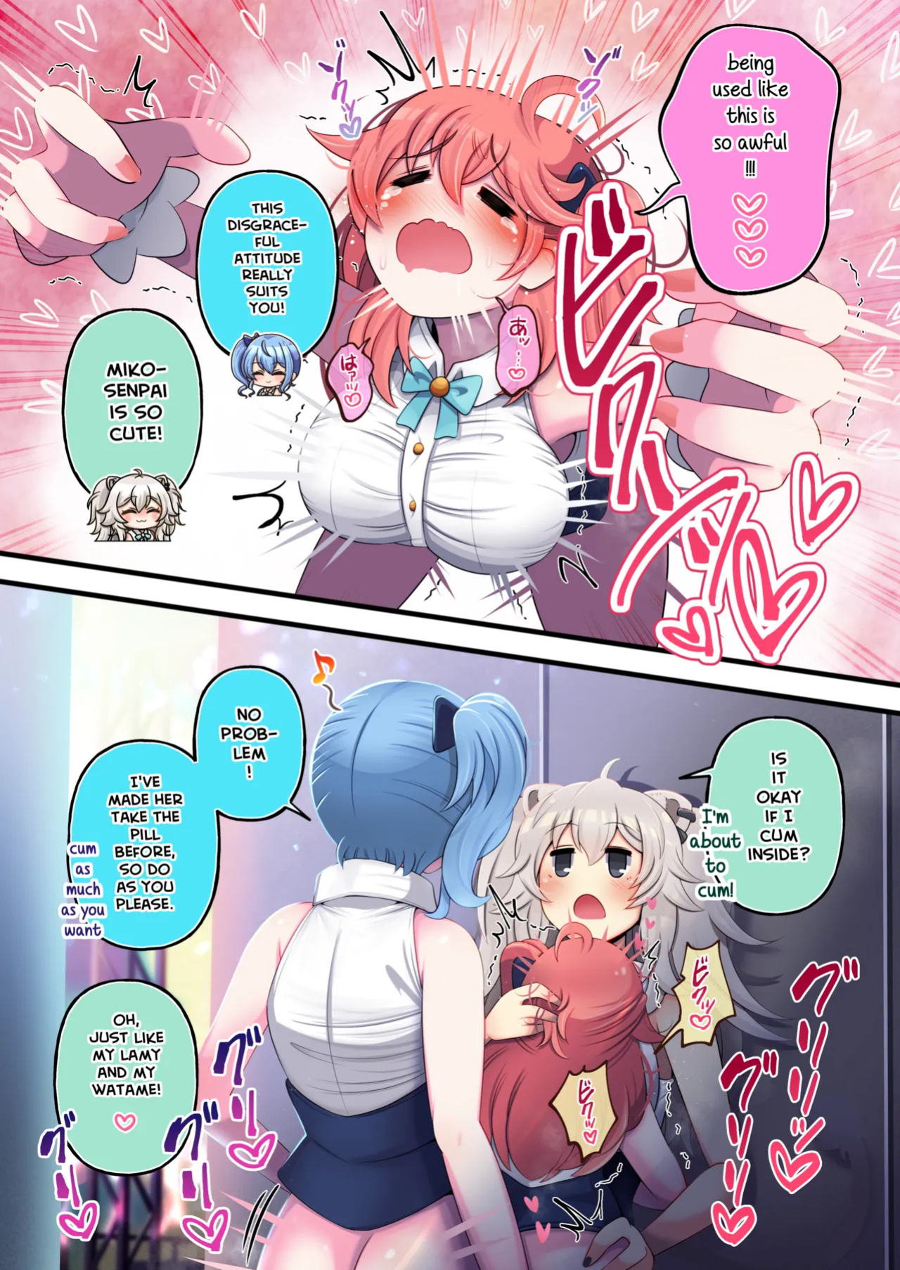 [Minominiya (Minomini)] Futashishi x Mikosui ~Rendezvous With A Diva Edition~ (Hololive) [Rabu&Desu translations]