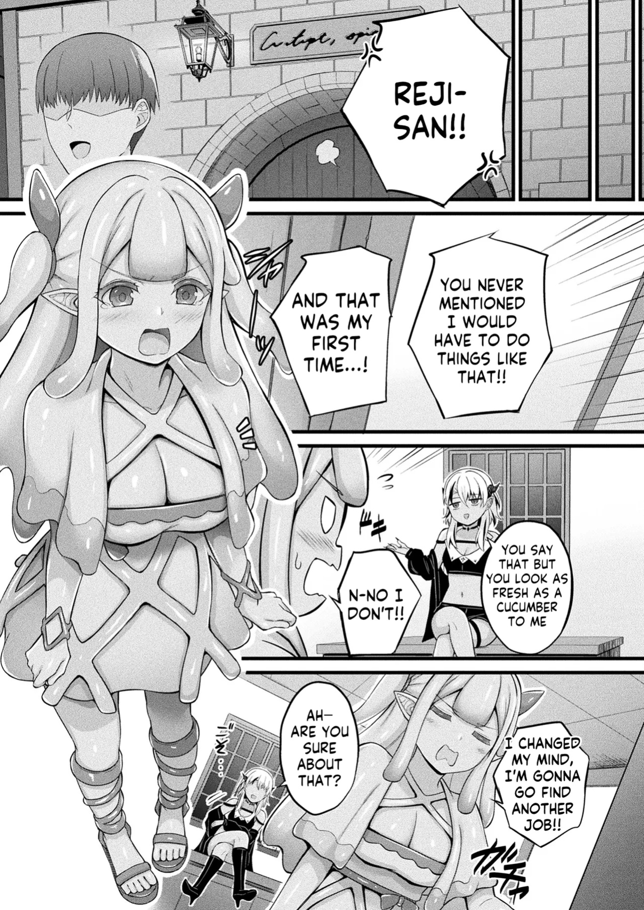 [COMIC Unreal 2025-04 Vol. 114 (Naitou Kirara)] Slime Ko Meruru no Ecchi na Oshigoto Chapter 1 [Kappasa]