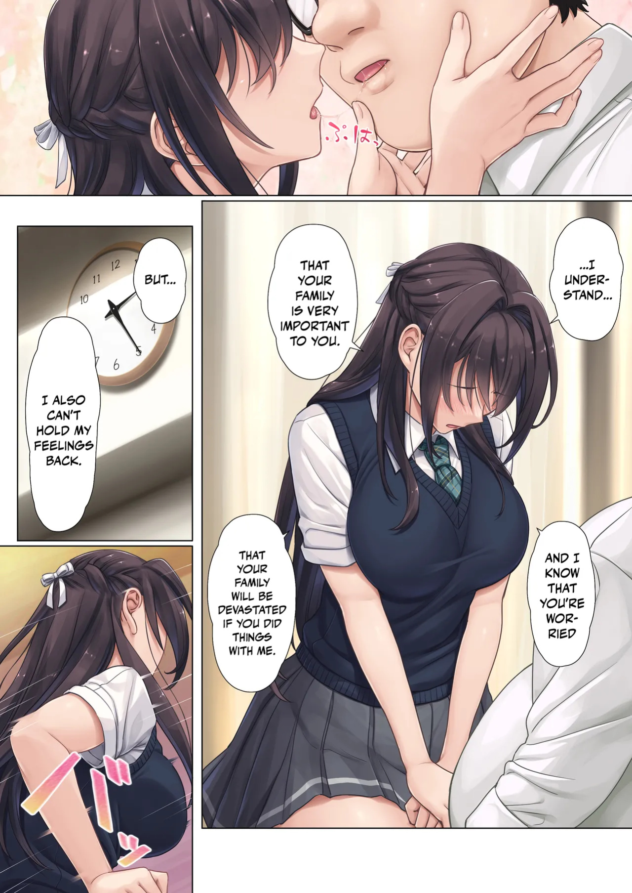 [Airy Socks (Mafuyu HEMP)] Musume no Class no Iinchou wa Papa ga Hoshii Rashii｜The Class President of My Daughter's Class Wants a Dad [Nishimaru]
