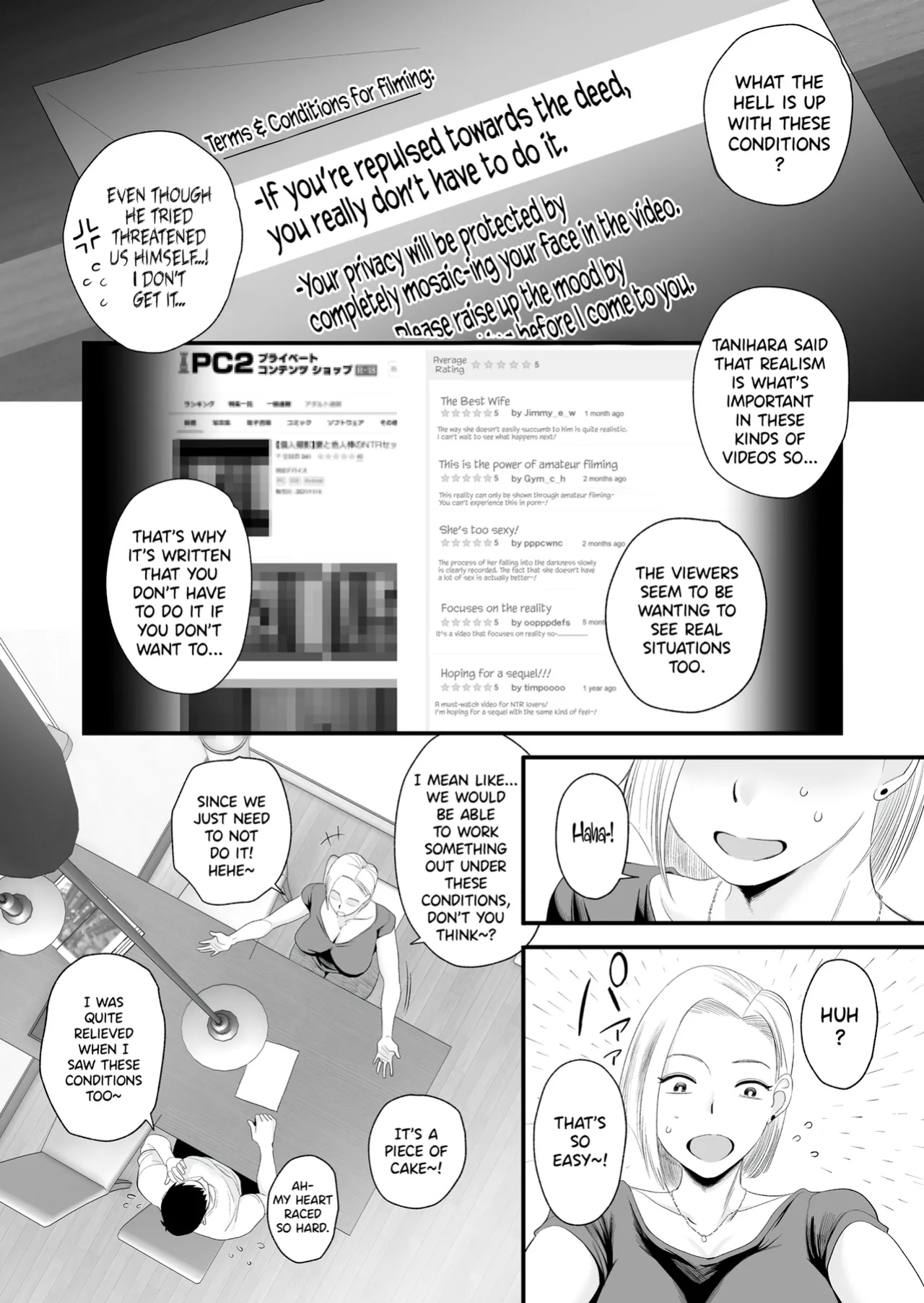 [Haitoku Sensei] Tsuma ni Mosaic ~Aisuru Tsuma no NTR Douga ni Mosaic Shori Saserareru Ore~ [CarlJPTL]