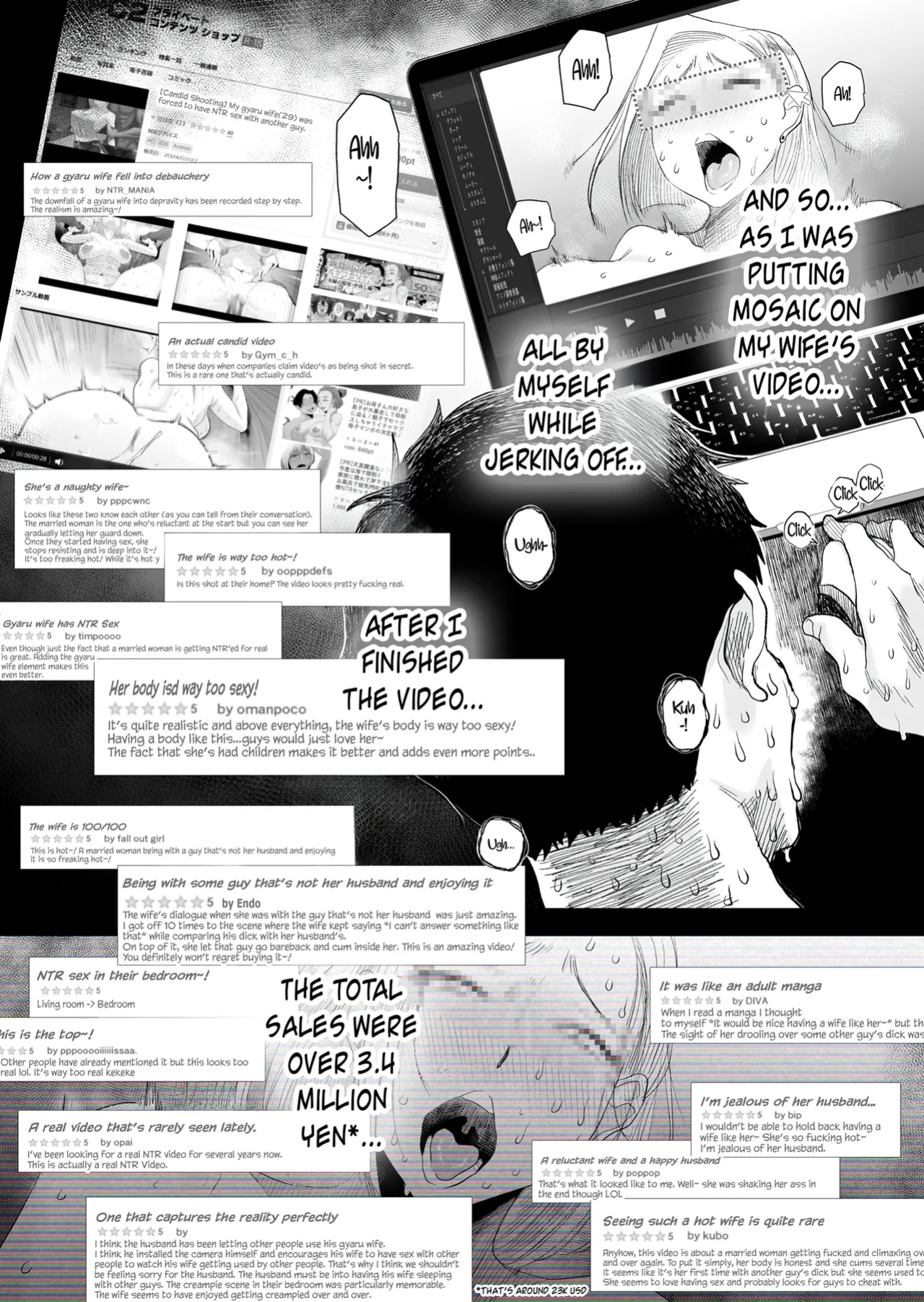 [Haitoku Sensei] Tsuma ni Mosaic ~Aisuru Tsuma no NTR Douga ni Mosaic Shori Saserareru Ore~ [CarlJPTL]