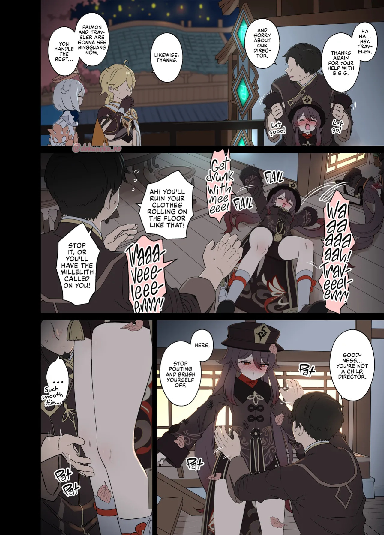 [Dokuneko Noil] Kurumi ni Warui Koto o suru no Hanashi (zenpen) | Hu Tao Has a Very Bad Night (Part 1) (Genshin Impact) [Fap It Scans]