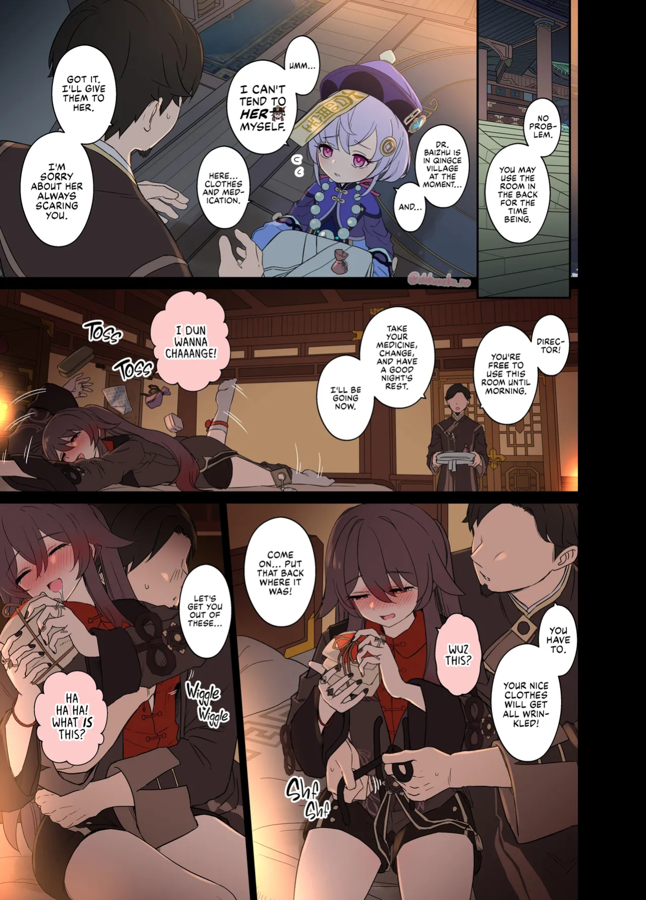 [Dokuneko Noil] Kurumi ni Warui Koto o suru no Hanashi (zenpen) | Hu Tao Has a Very Bad Night (Part 1) (Genshin Impact) [Fap It Scans]