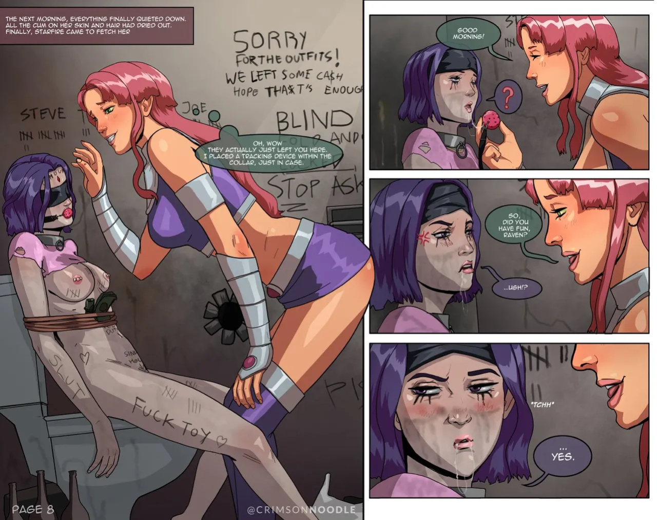 [CrimsonNoodle] How to Train Your Raven (Teen Titans)