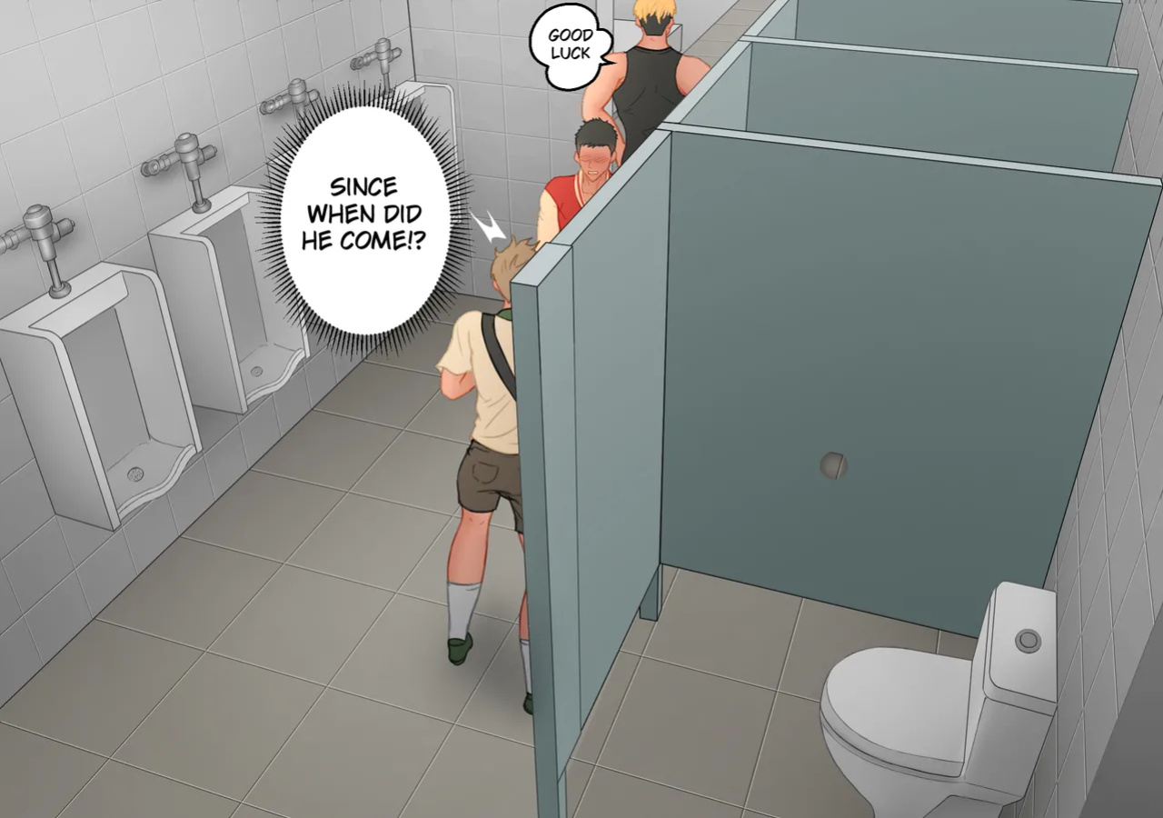 [Uoojun][Yaoi Short Comics][Public Toilet]