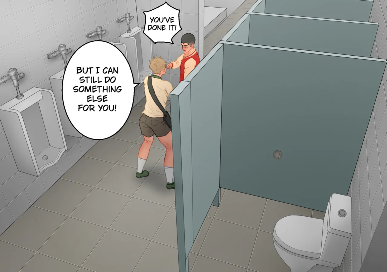 [Uoojun][Yaoi Short Comics][Public Toilet]