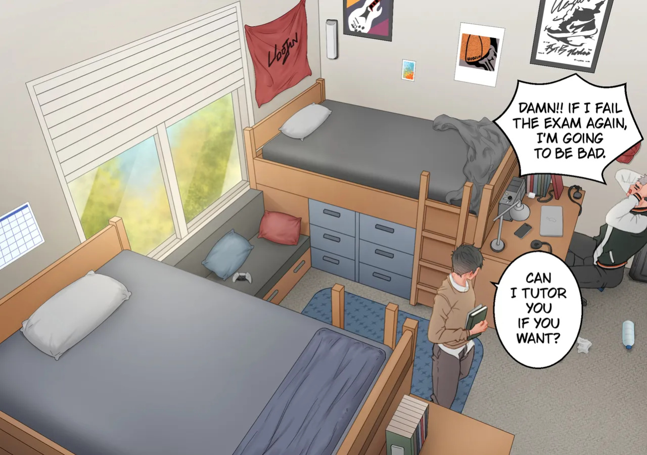 [Uoojun][Yaoi Short Comics][My Roommate]