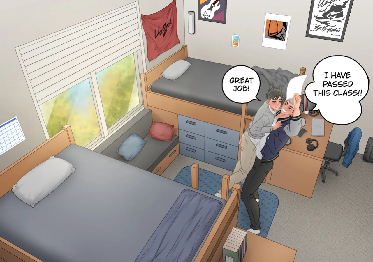 [Uoojun][Yaoi Short Comics][My Roommate]