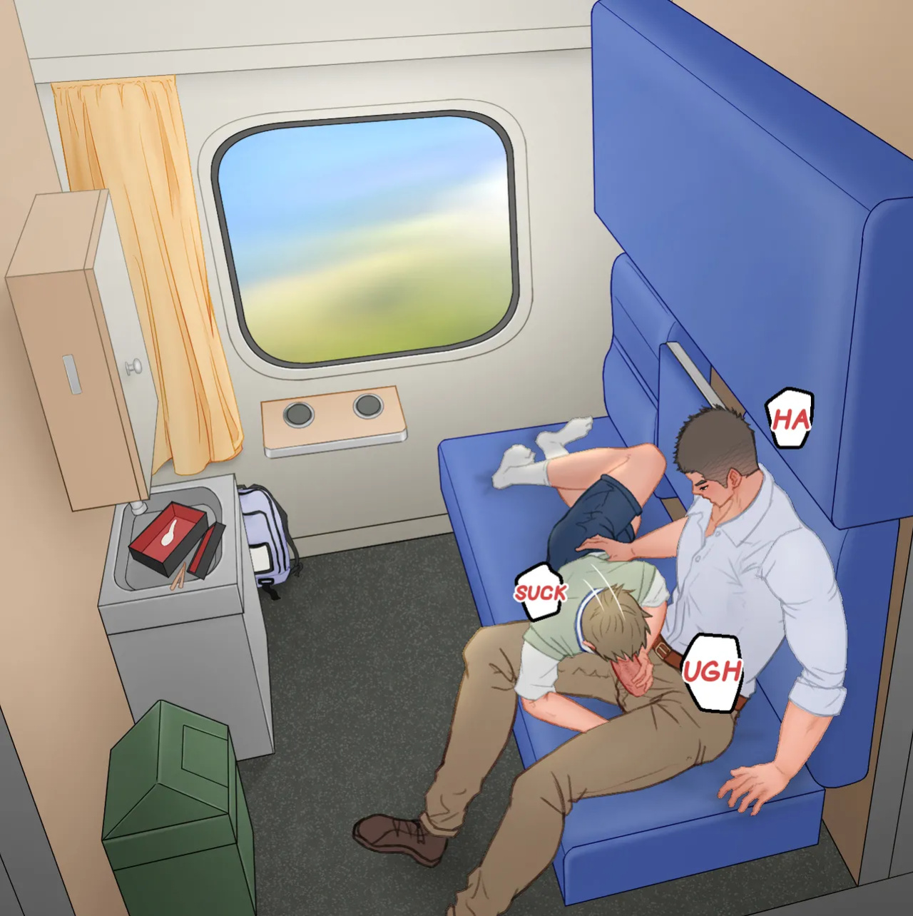 [Uoojun][Yaoi Short Comics][Sleeper train]