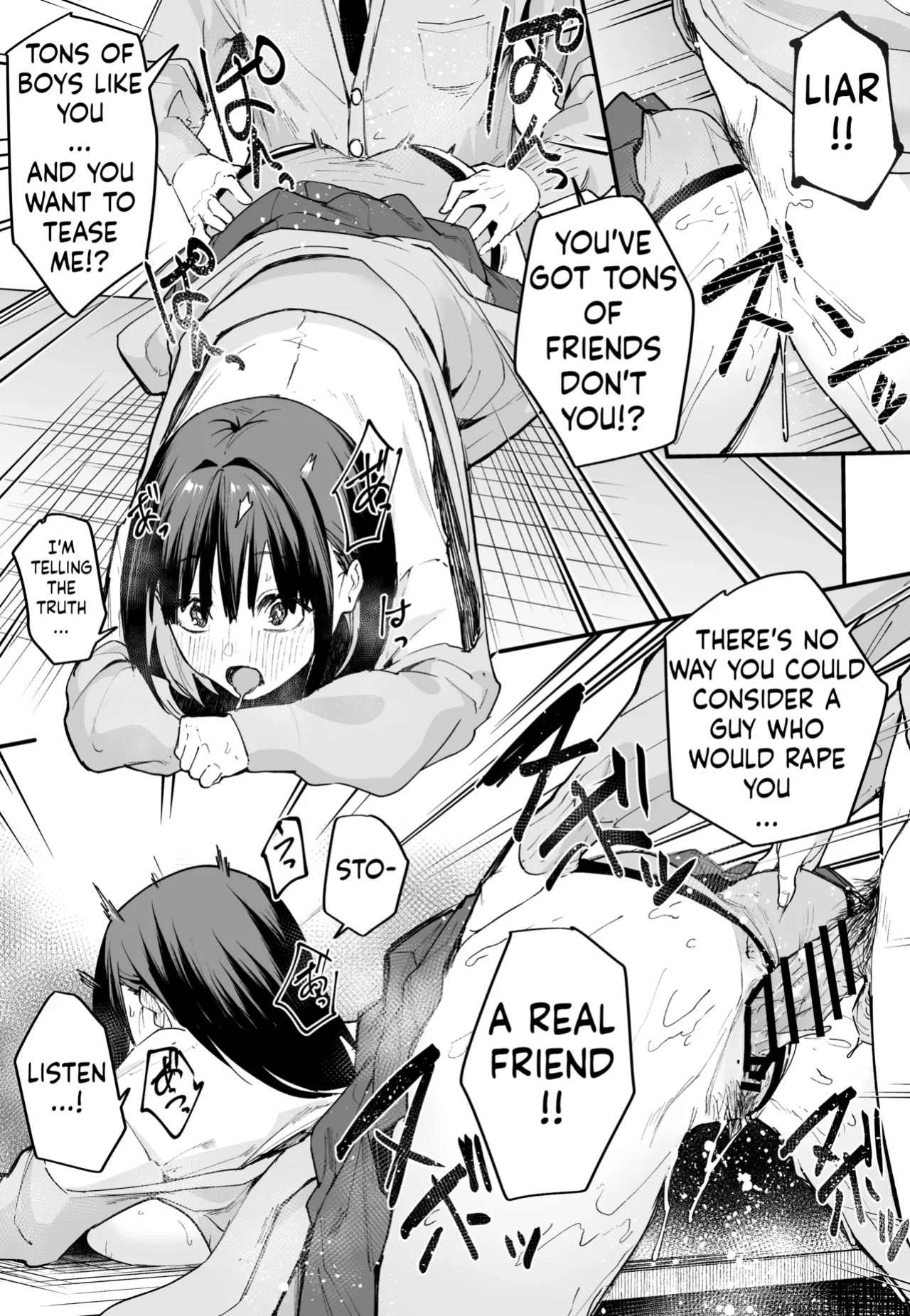 [Fuguta-ke] Kyonyuu no Tomodachi to Tsukiau made no Hanashi Zenpen [ushirotranslations]