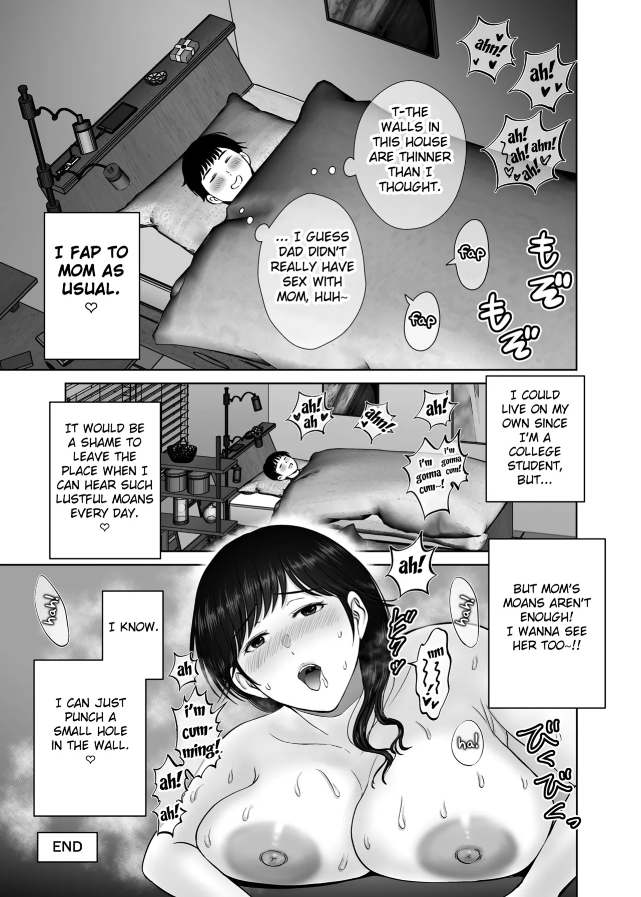 [Melon no Hoshiboshi (Hoshiduki Melon)] Kyonyuu Kaa-san ga Boku no Me mo Mae de Oji-san no Namachin de Ikimakutta Hanashi (english) (Fated Circle)