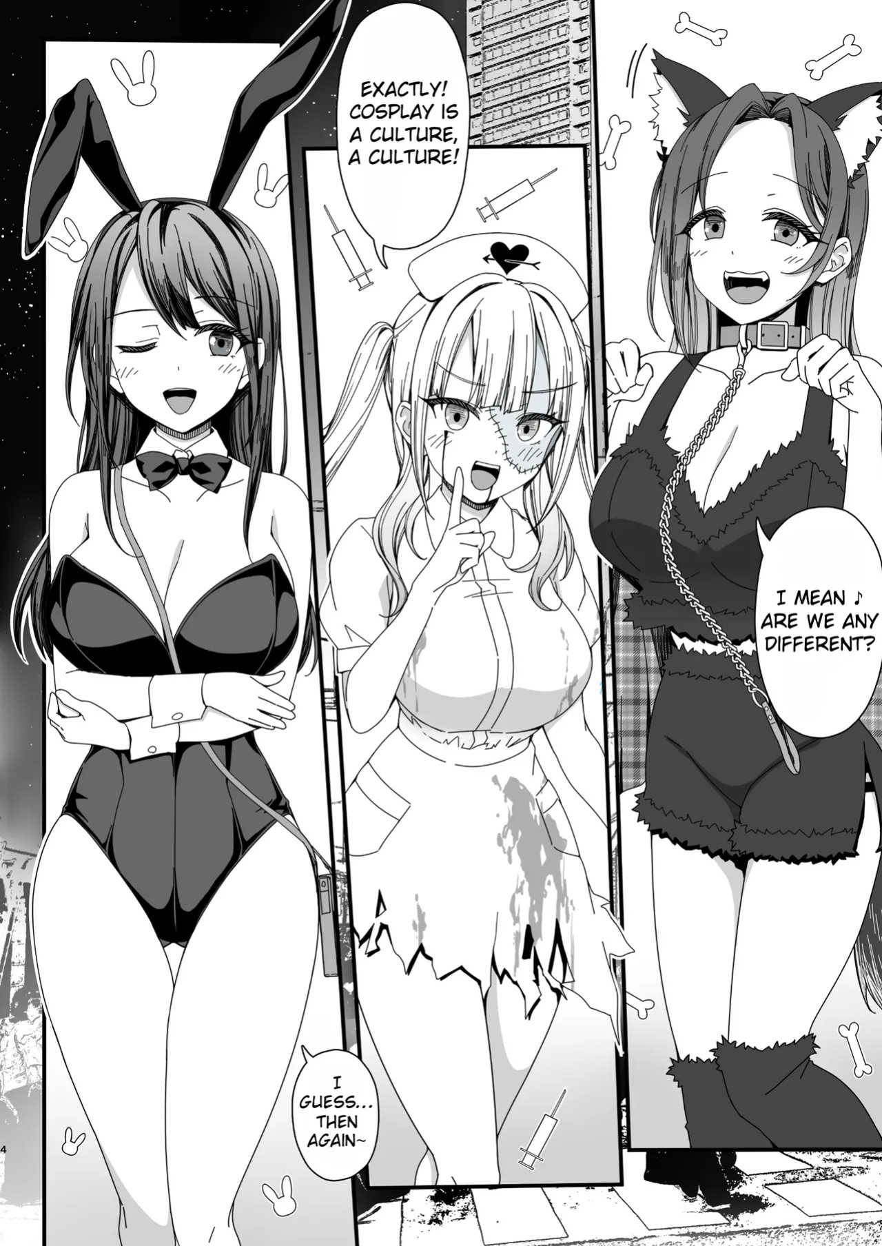[B-Ginga] Halloween de Ukareta Gal-tachi ni Saimin Seisai o!! | Hypnotism punishment for the girls having fun on Halloween!! [Rei Scans]