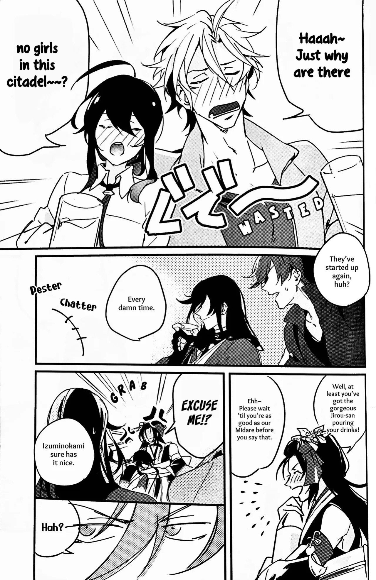 [Jibika (Hanaji)] Kimi no Te | Your Hand (Touken Ranbu) [mayabird]