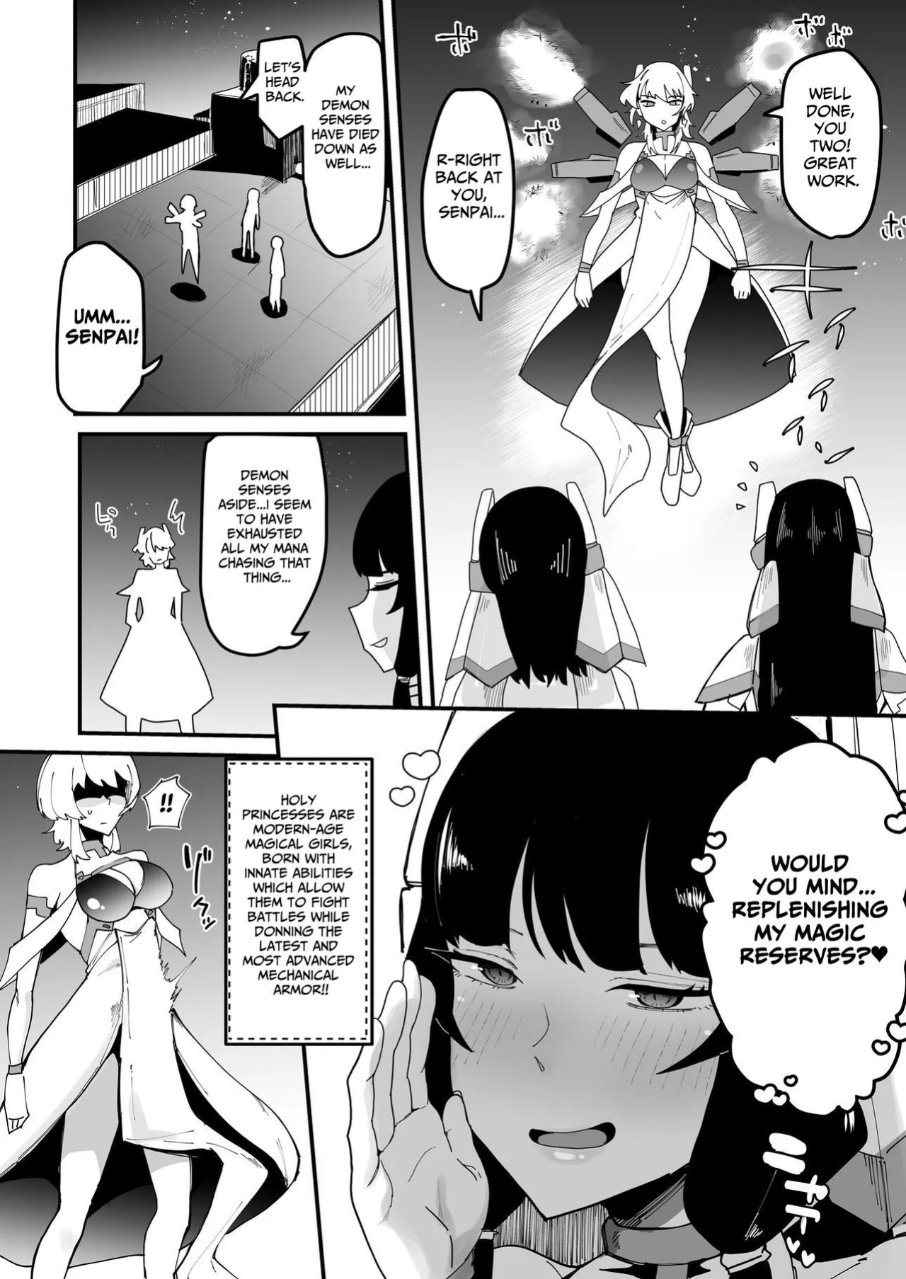[Tsutsumorien (Tsutsumori)] Futanari Sei Hime Futanari Seieki wa Tokunoo Maryoku Iri～ Teki mo Nakama mo Minna Watakushi no Chinpo o Neratteru～ | The Holy Futanari Princess ~Both Friends And Foes Are After My Mana-Concentrated Futanari Semen~ [tsuyoshi]
