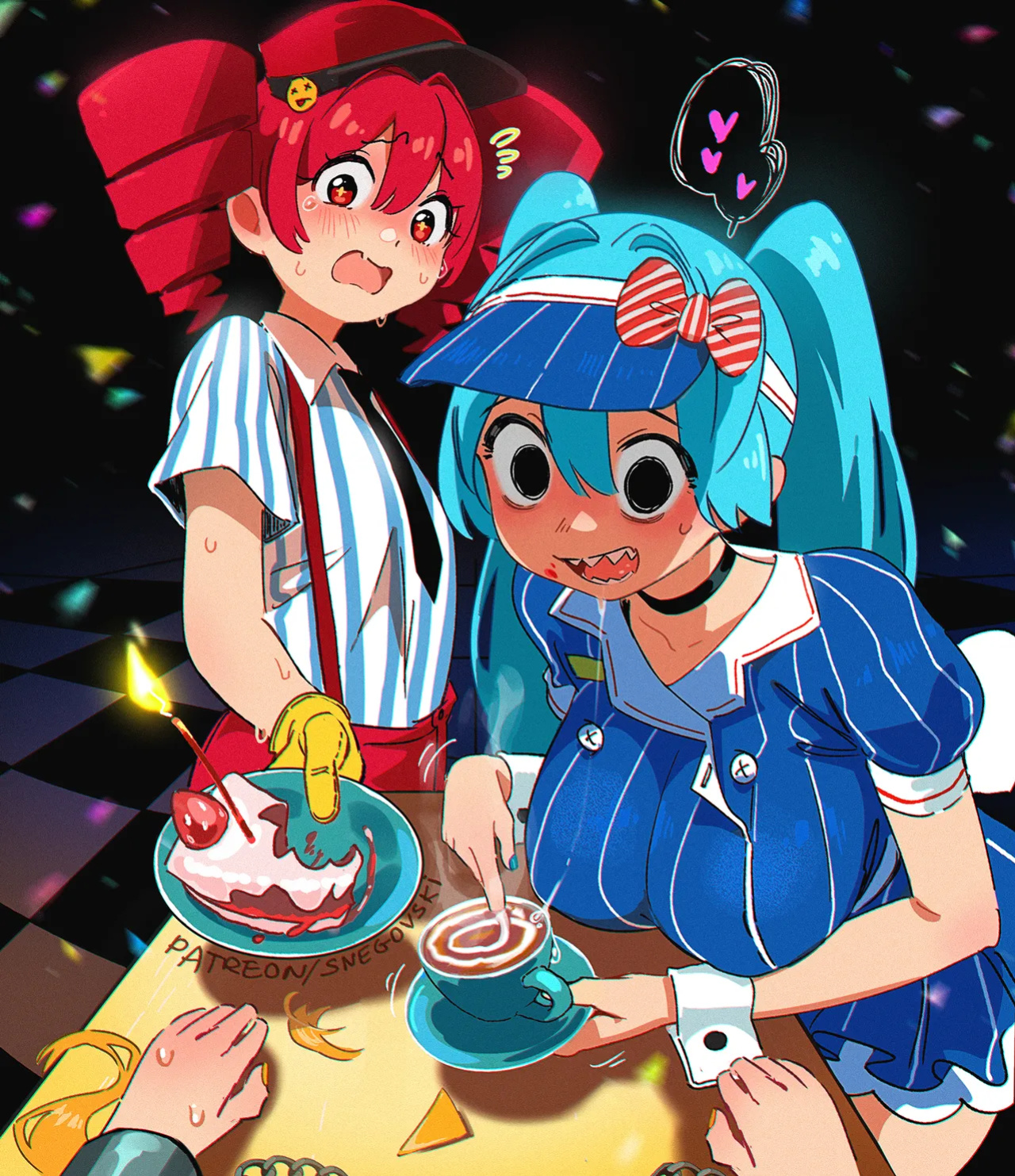 [Snegovski] Miku x Teto (Vocaloid)