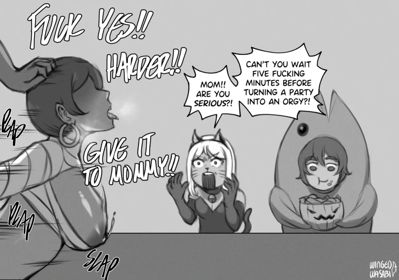 [WingedWasabi/various] Ambers family - Melph, Gyana, Tamia & Gina (OC)
