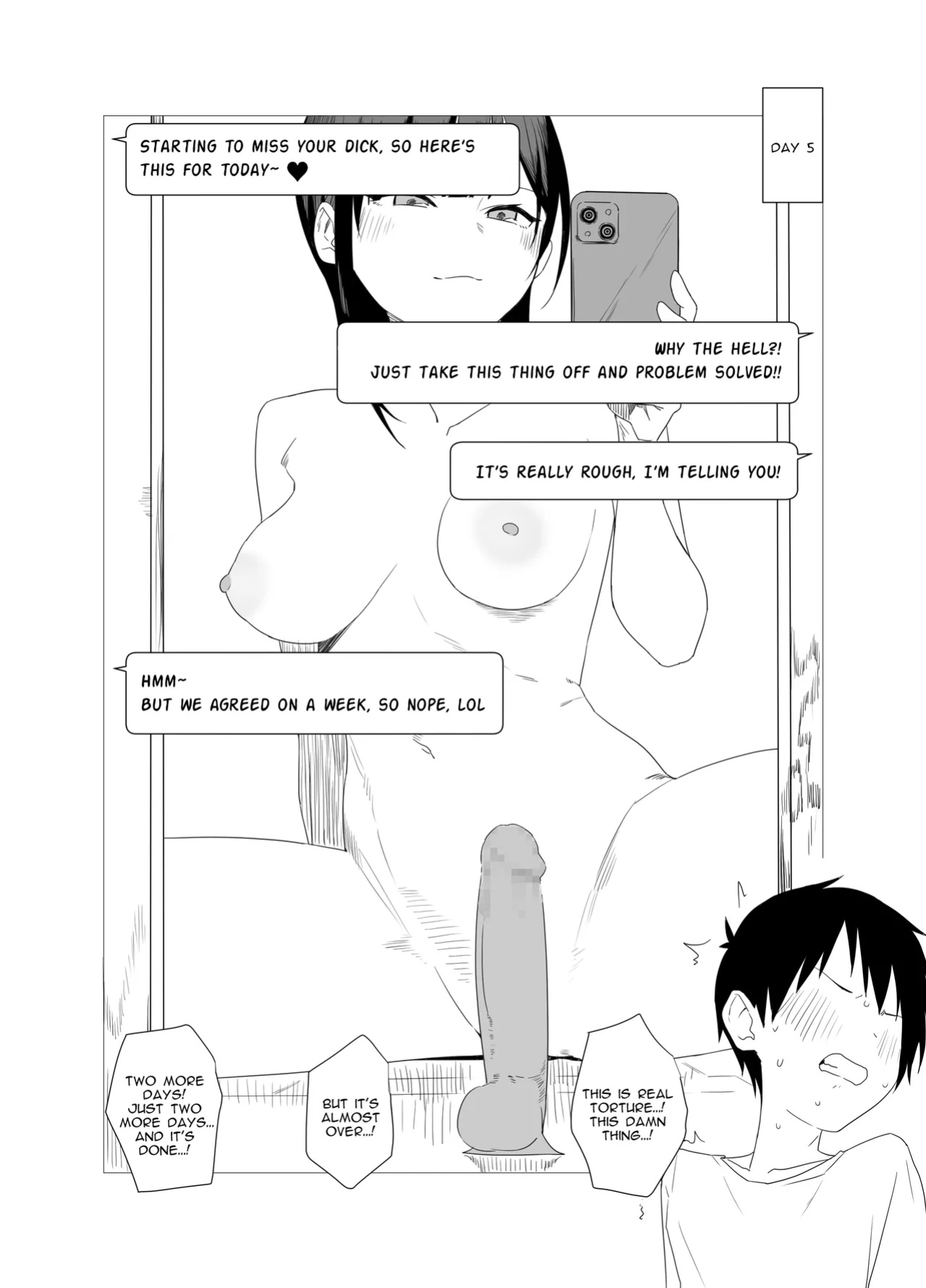 [Aoyagi Kabota] Intending to Control His Ejaculation with a Chastity Belt and Fake an NTR Prank on April Fool’s, the Mischievous Girlfriend Gets Overwhelmed by Her Partner’s Skills, Turning the Lie into Reality [Spirtohleb]