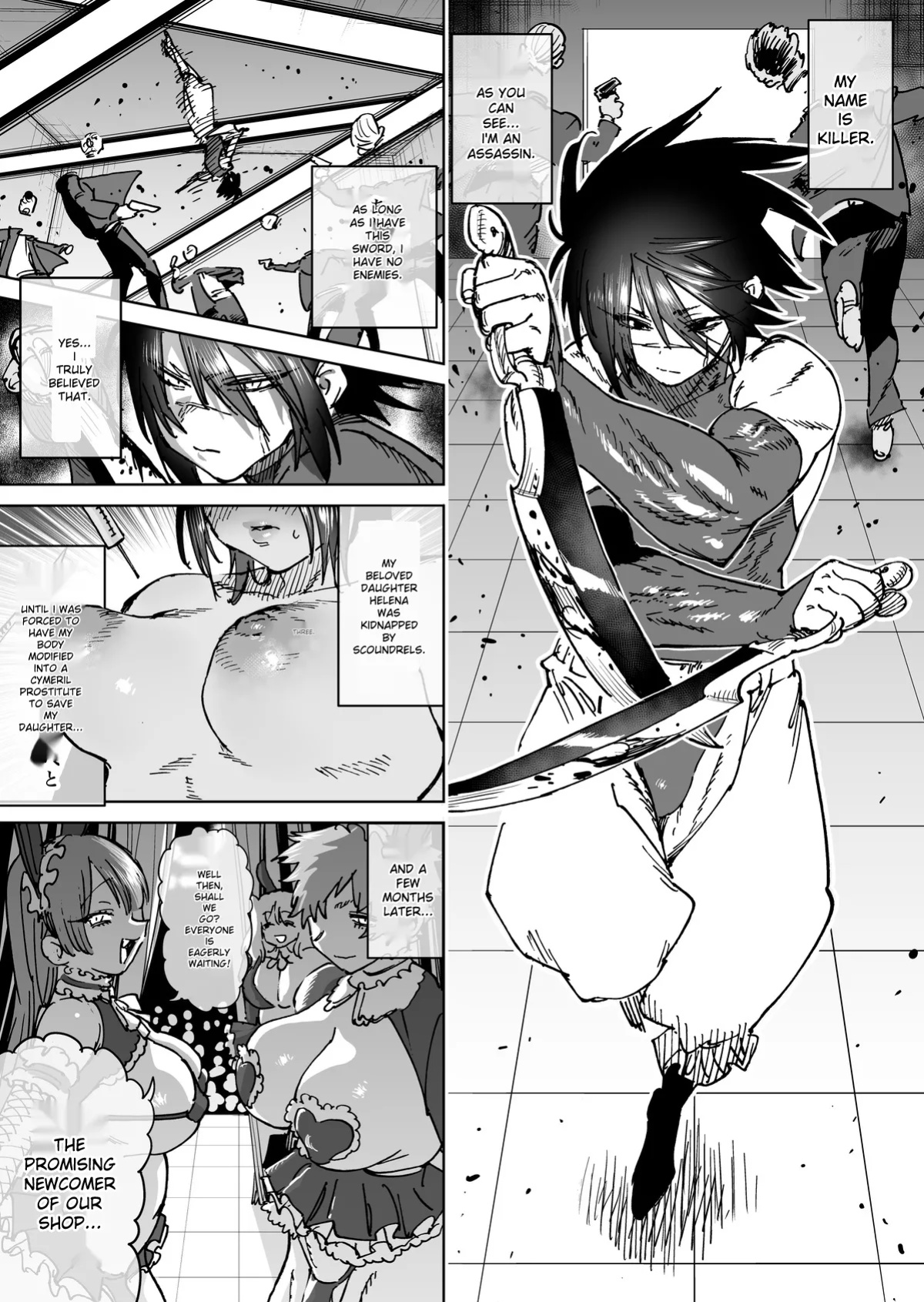 [Horieros] "The Strongest Assassin's self-feminization into a fallen shemale" 1-11 [Rough English]