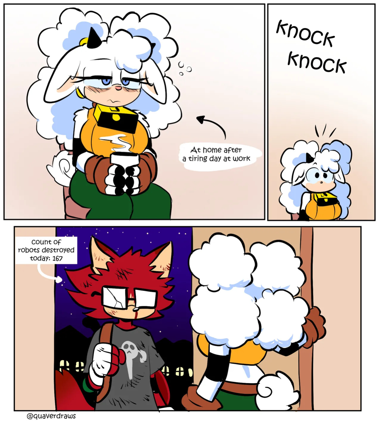 [QuaverDraws (QuaverNSFW)] Lanolin's Quadruple S Treatment + Extras