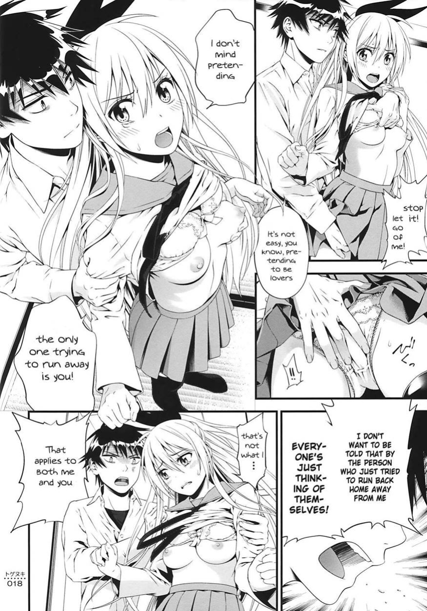 (C86) [3 Colors Corona (Suzuki Hinomi)] Togenuki (Nisekoi) [frogstat]