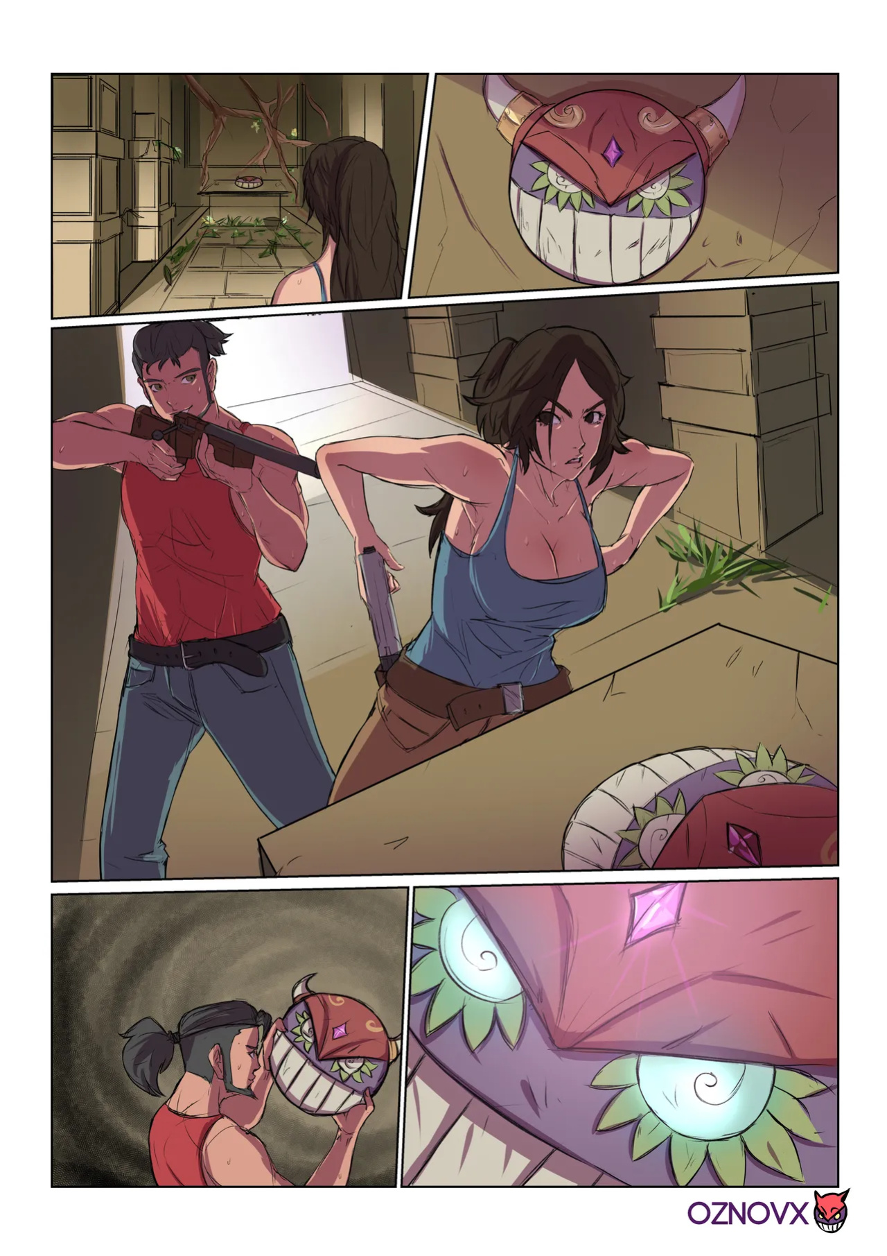 [TSFSingularity (Oznovx)] Lara Croft and the Temple of Desires! chapter1-2 (Tomb Raider)