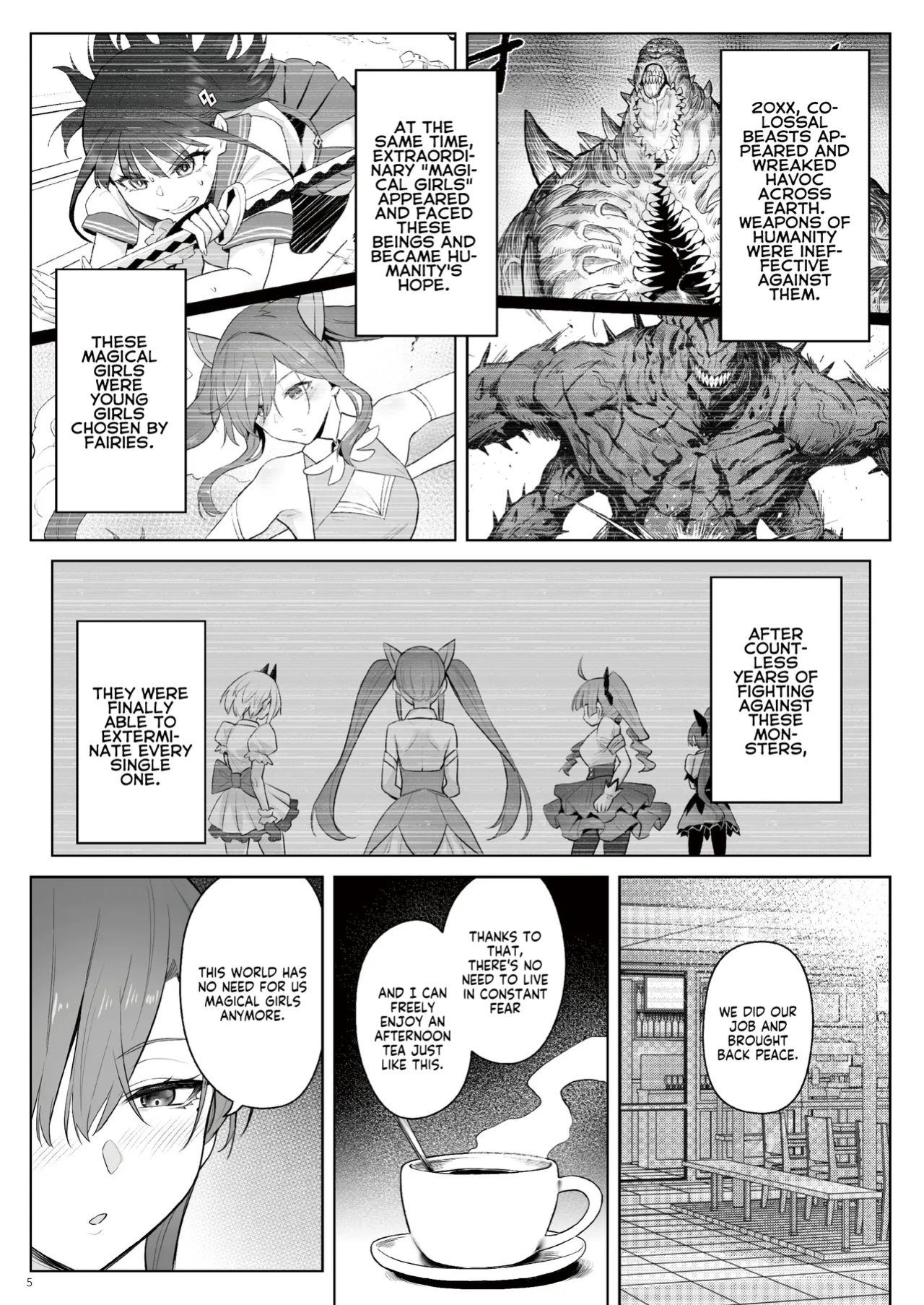 [COMEX (Zhen Lu)] Moto Mahou Shoujo no Shigoto Hanashi Ao Zenjitsutan | Former Magical Girl Blue's Work: The Prequel [flowerswamp]