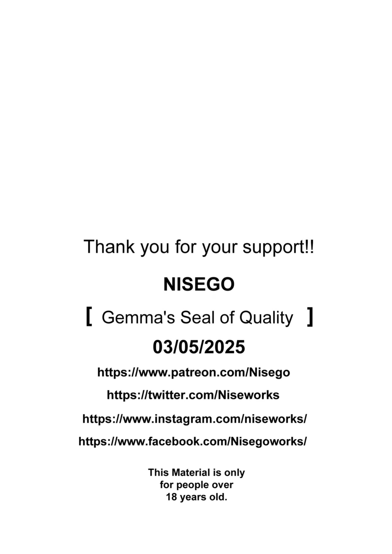 [Nisego] Gemma's Seal of Quality (Monster Hunter Wilds)