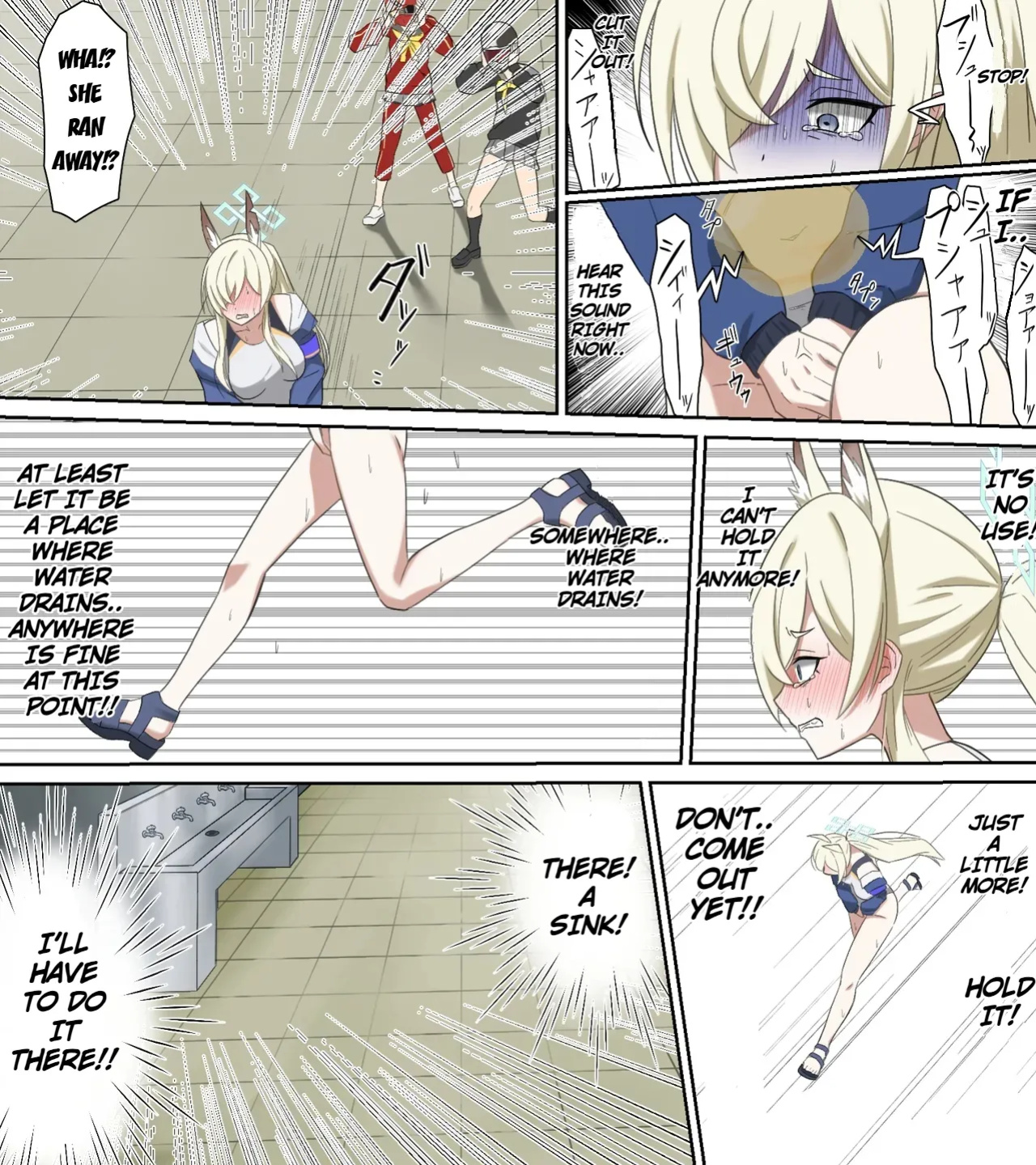[Keiki-ya-san (Ningen no Saga)] saving peeing! (Blue Archive)