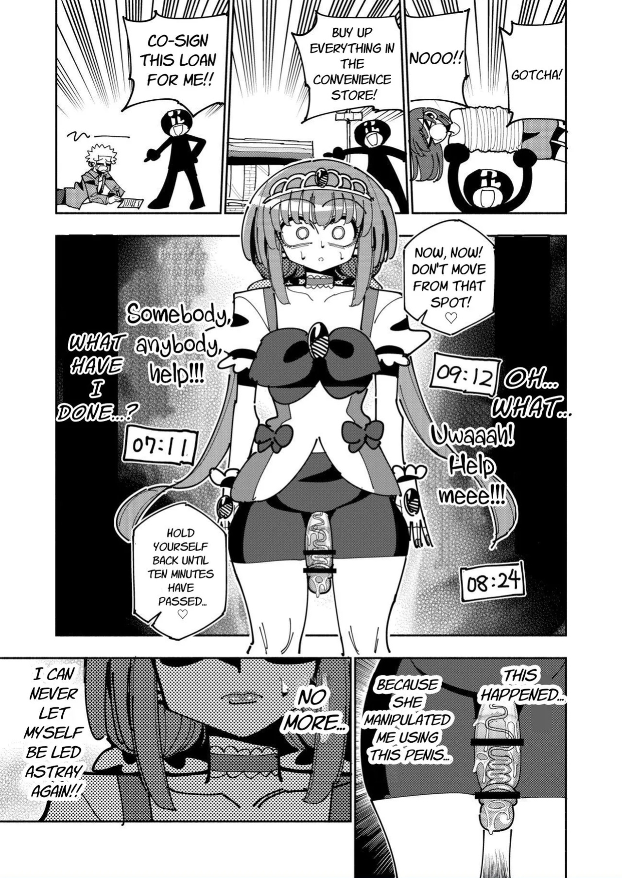 [7 Colored LED (Nekonso)] Futanari Mahou Shoujo VS Aku no Onna Kanbu no Yuuwaku | Futanari Magical Girl vs Seduction of an Evil Female Executive [Selcouth]