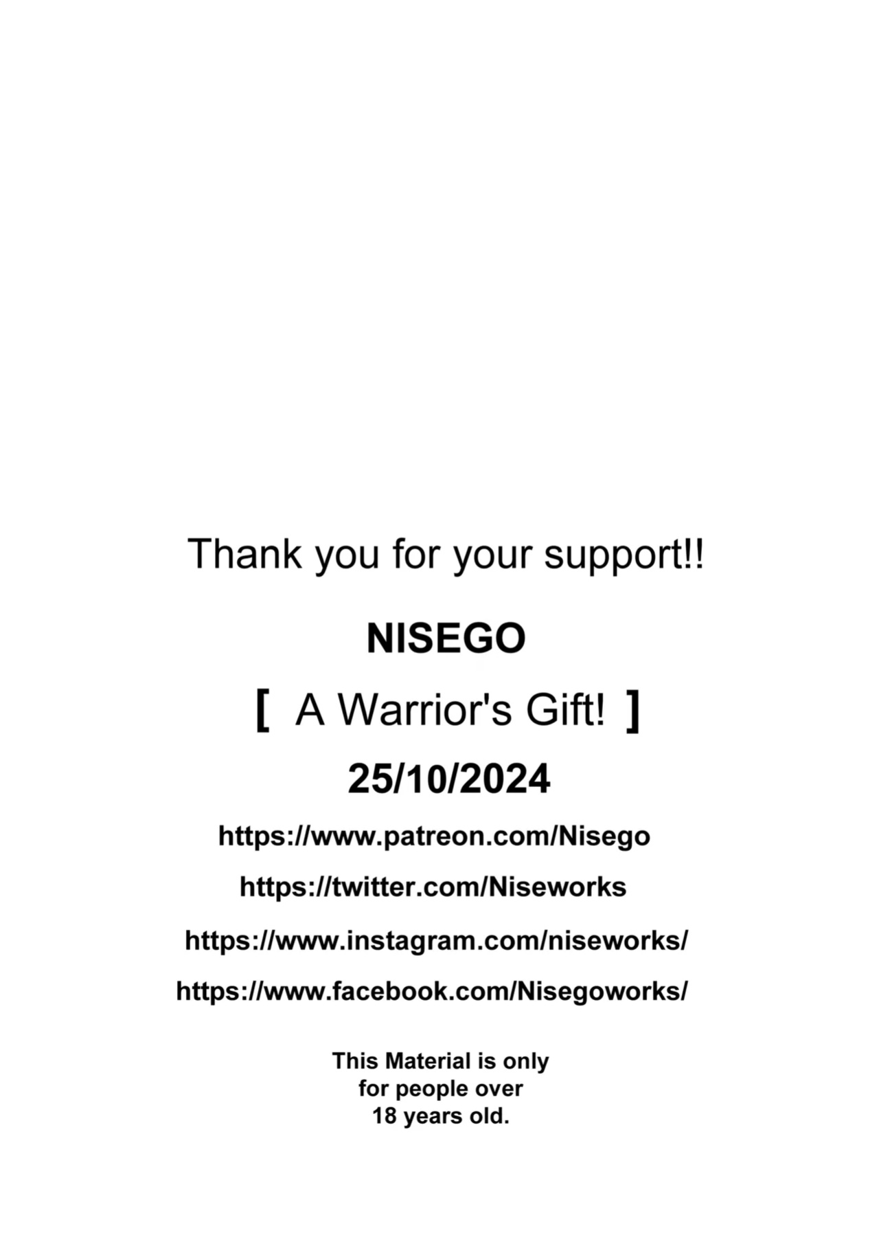 [Nisego] A Warrior's Gift!! (Sousou no Frieren)