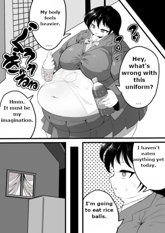 [Kaiga] A girl who gets hypnotized and can't control her appetite
