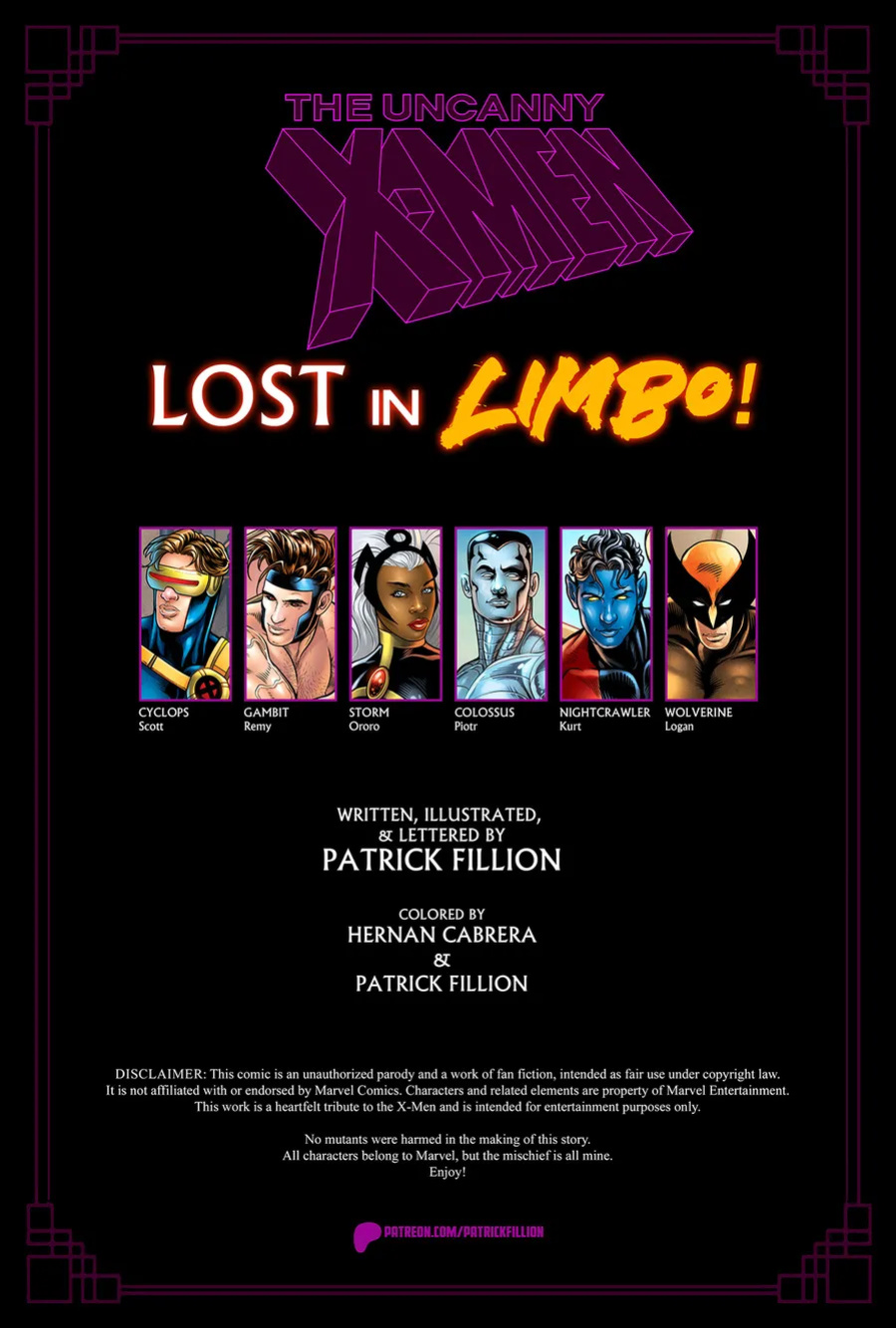[Patrick Fillion] The Uncanny X-Men: Lost in Limbo