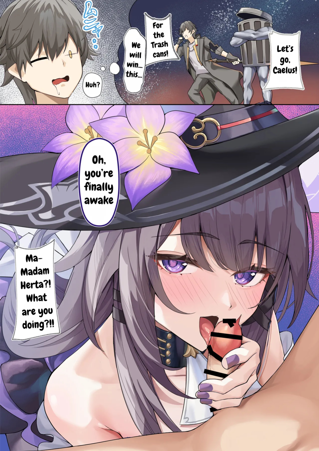 [Shiro Paka] Madam Herta seems to want Caelus's sperm... (Honkai: Star Rail) [DefinitelyNotPixel]