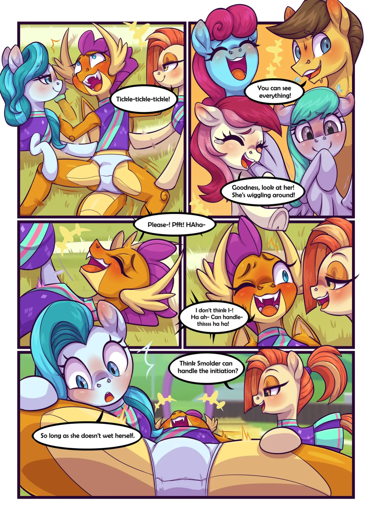 [Moonseeker (SketchySkylar)] Smolder's Cheerleading Initiation