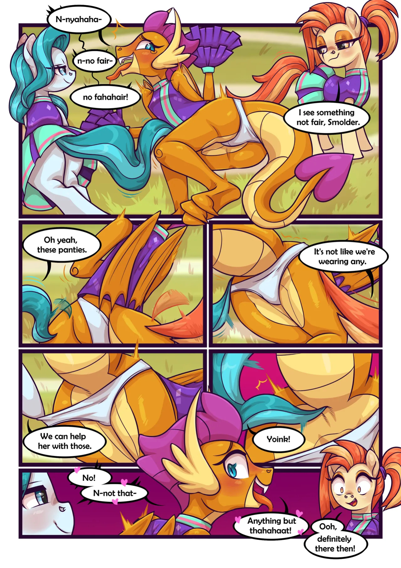 [Moonseeker (SketchySkylar)] Smolder's Cheerleading Initiation