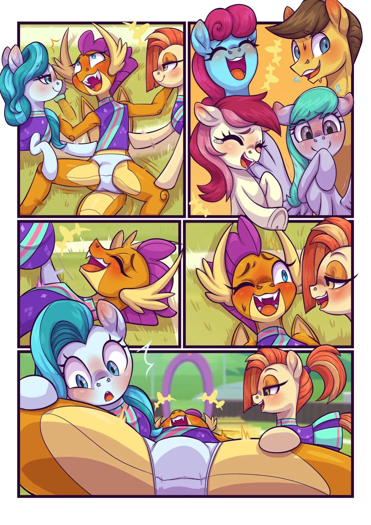 [Moonseeker (SketchySkylar)] Smolder's Cheerleading Initiation