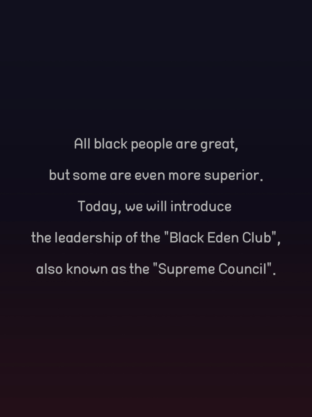 [Nuo] Black Eden Club - The Voting Chapter