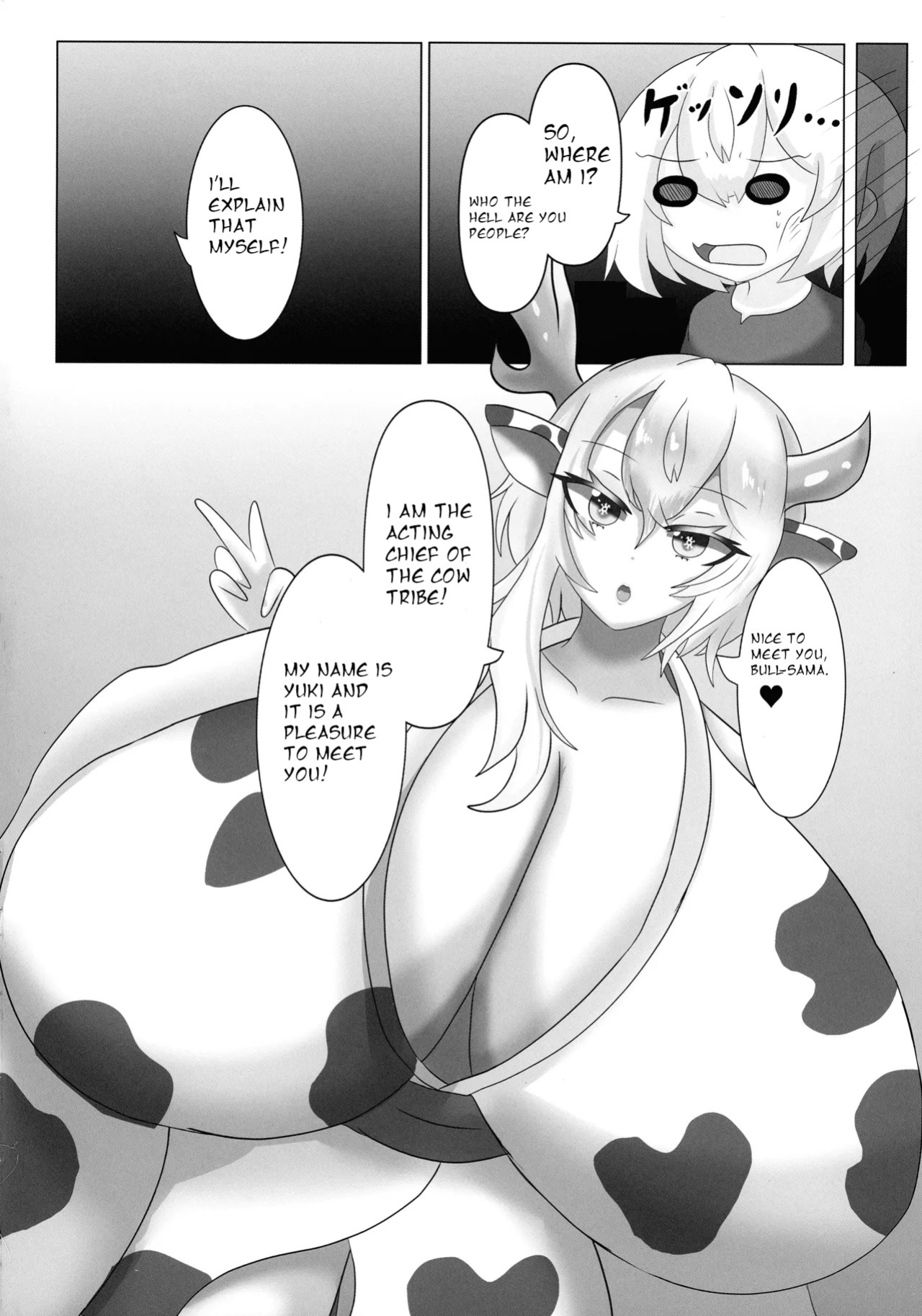 [Mellowsanchi (Amakaze Mellow)] HaraUshi Haramasete sukue Shounen to Nana-ri no Bakunyuu Ushiko