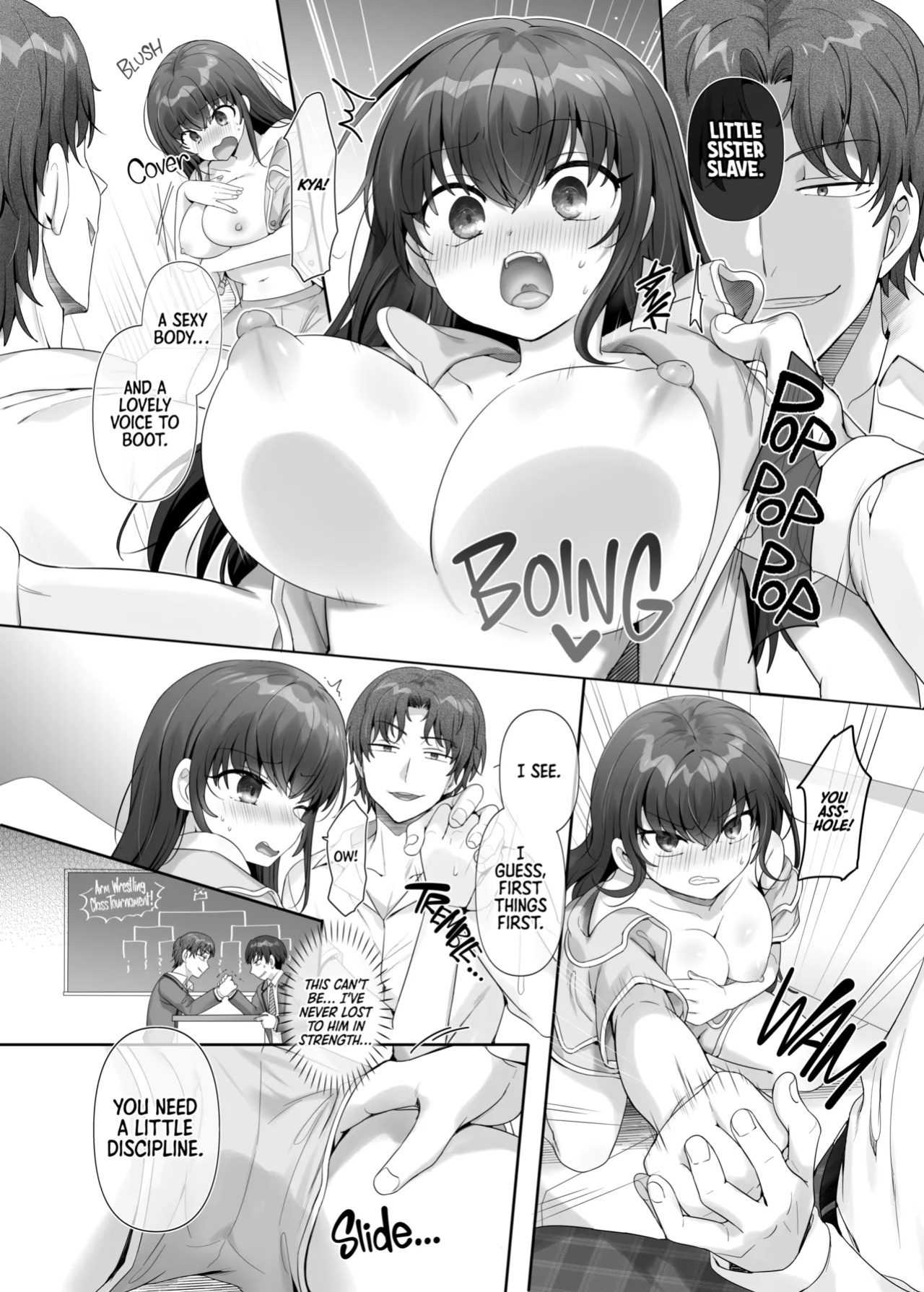 [Amuai Okashi Seisakusho (Hiiragi Popura, Ochita Ato Daisuki Samurai)] Ore wa Aitsu no Imouto Dorei | My Rival Turned Me Into His Genderbent Sex Pet