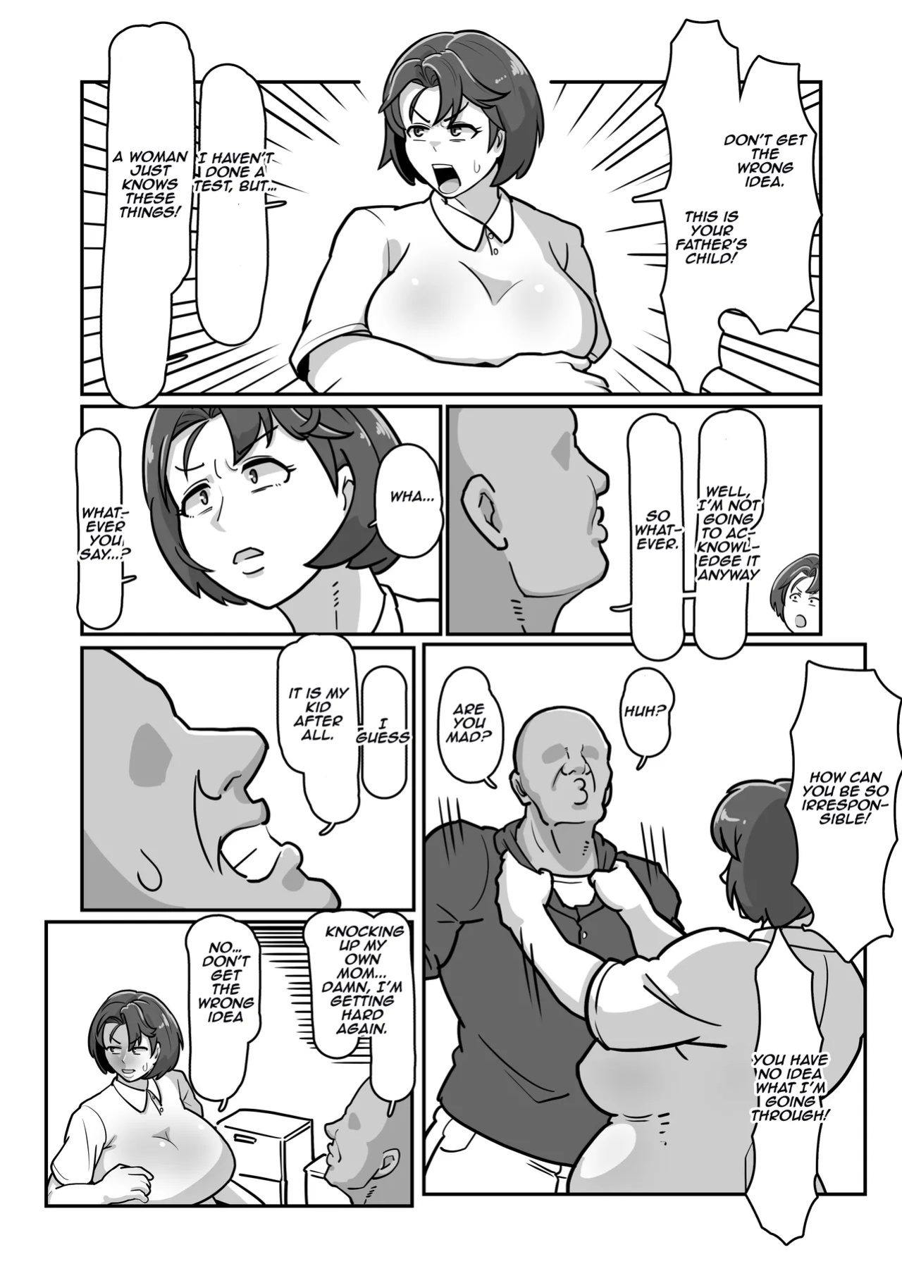 [Boundary (Sakai)] Bote Haha ~Ore o Jikka kara Oidashita Mukatsuku Hahaoya o Muriyari Haramasete Botehara Sex Zanmai!~ | Pregnant Mom ~ I impregnated My Annoying Mother Who Kicked Me Out of the Family Home and Had Pregnant Sex! ~ [Aishi21]