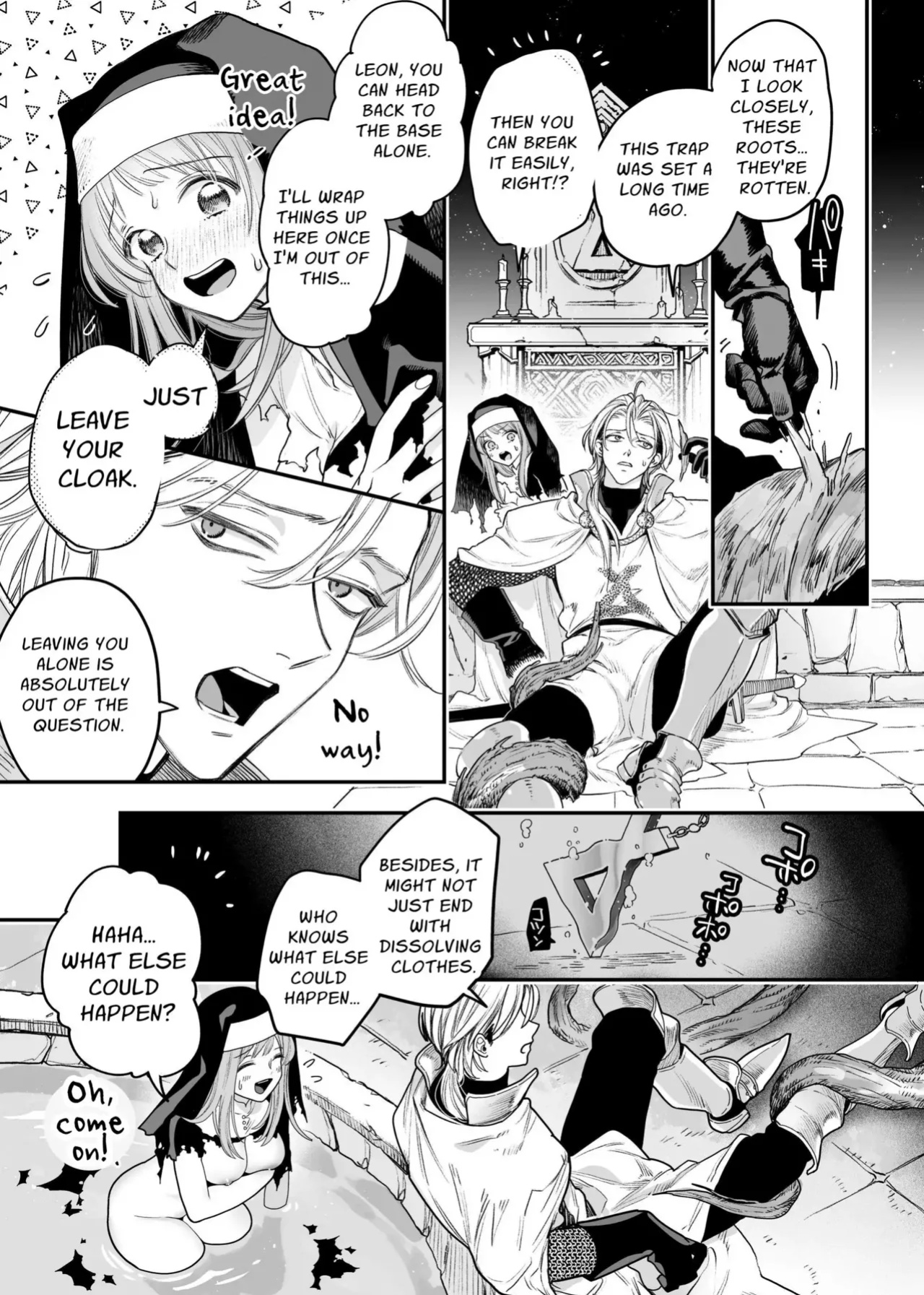 [Visualize (ENVY)] Tada no Osananajimi no Hazudatta Kiyoshi Kishi ga Danjon no Misshitsu de Sekinen no Shūchaku o Kokuhaku Shitekita!?｜The Holy Knight Who Was Supposed To Be My Friend Confesses His Obsession For Me In A Dungeon Room [Chocolate]