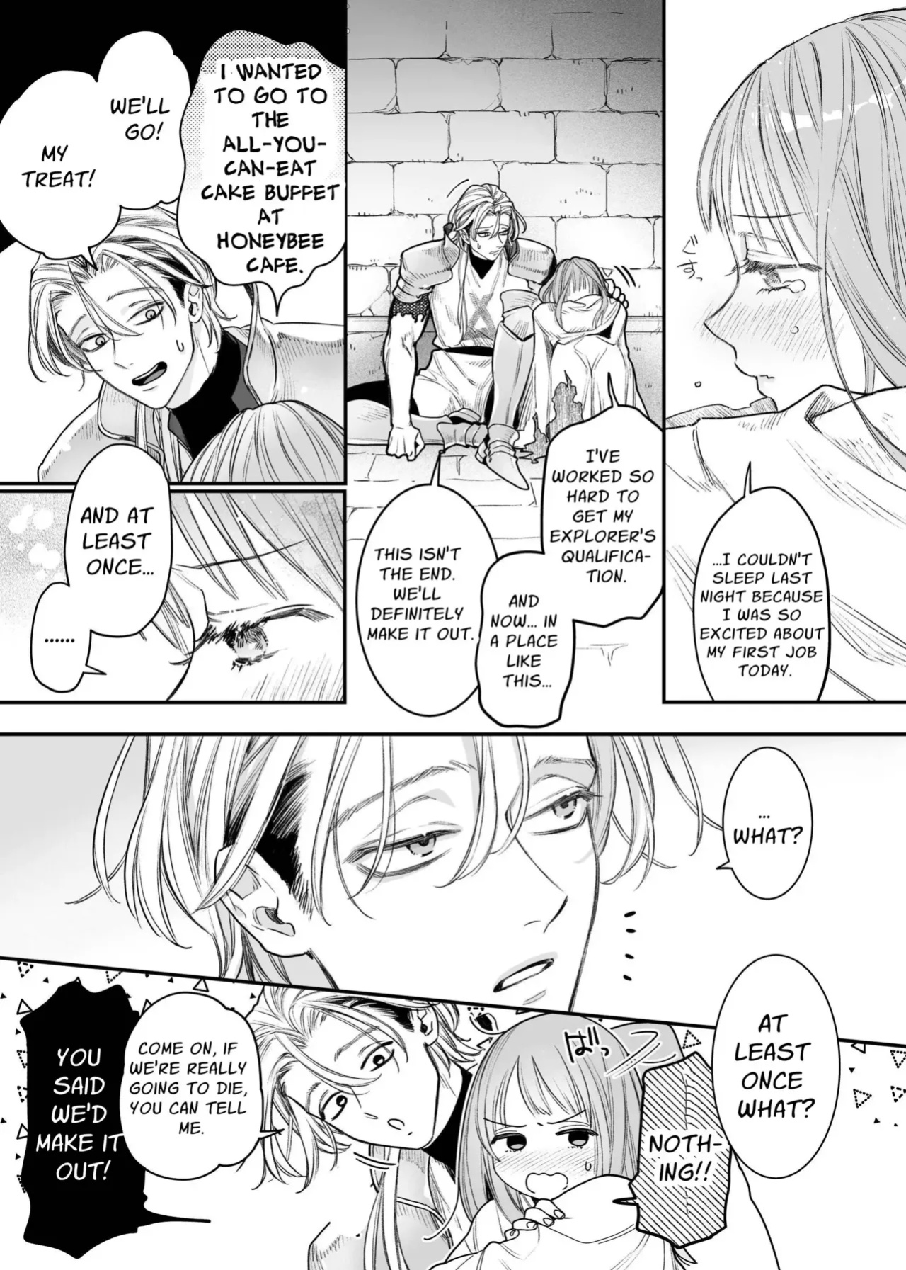 [Visualize (ENVY)] Tada no Osananajimi no Hazudatta Kiyoshi Kishi ga Danjon no Misshitsu de Sekinen no Shūchaku o Kokuhaku Shitekita!?｜The Holy Knight Who Was Supposed To Be My Friend Confesses His Obsession For Me In A Dungeon Room [Chocolate]