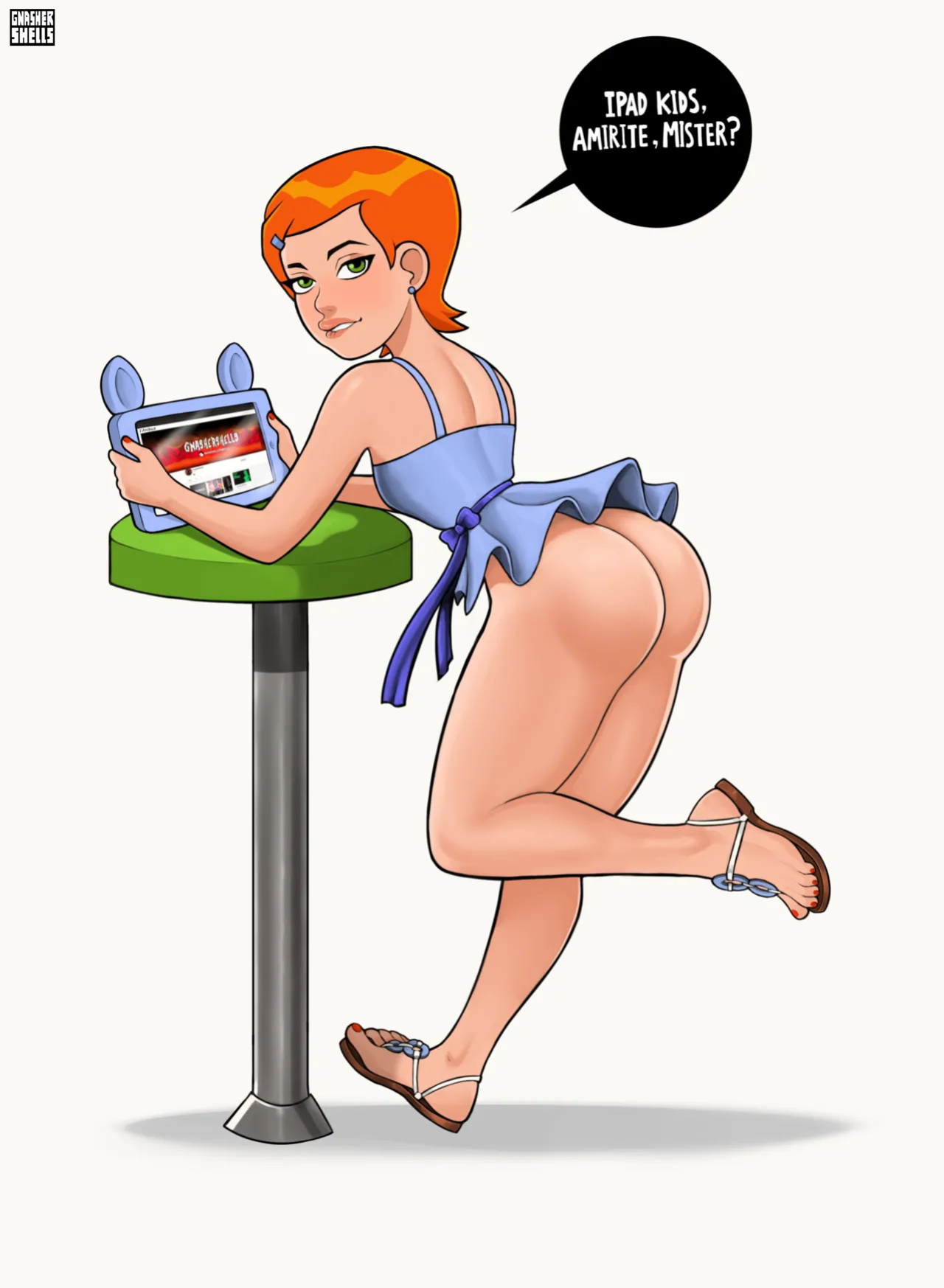 [GnasherShells] iPad Gwen (Ben 10)